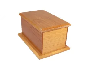 Alder Wood Pet Urn - 30 Cubic Inches