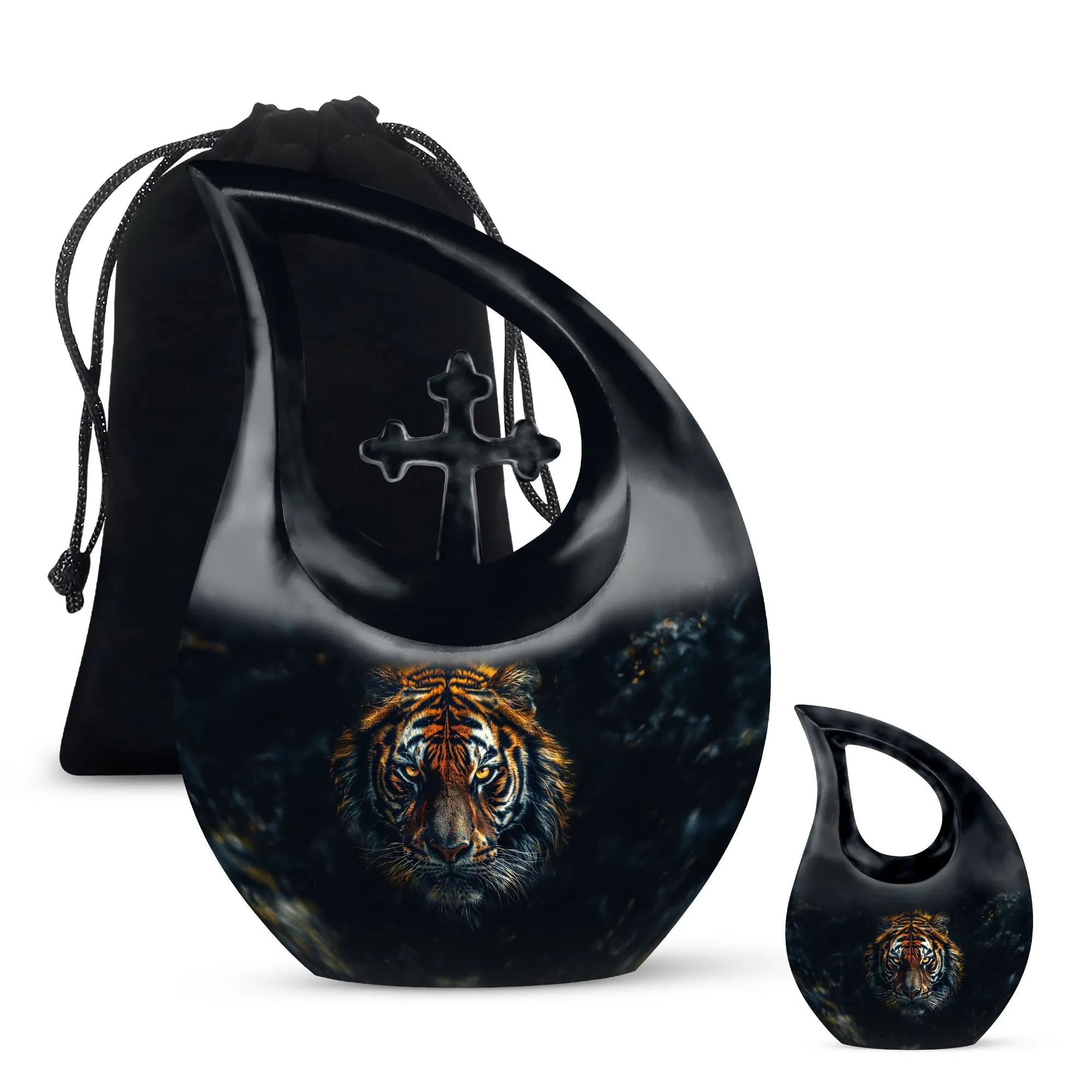 All Faith Tiger custom made cremation urn ash remains keepsakes