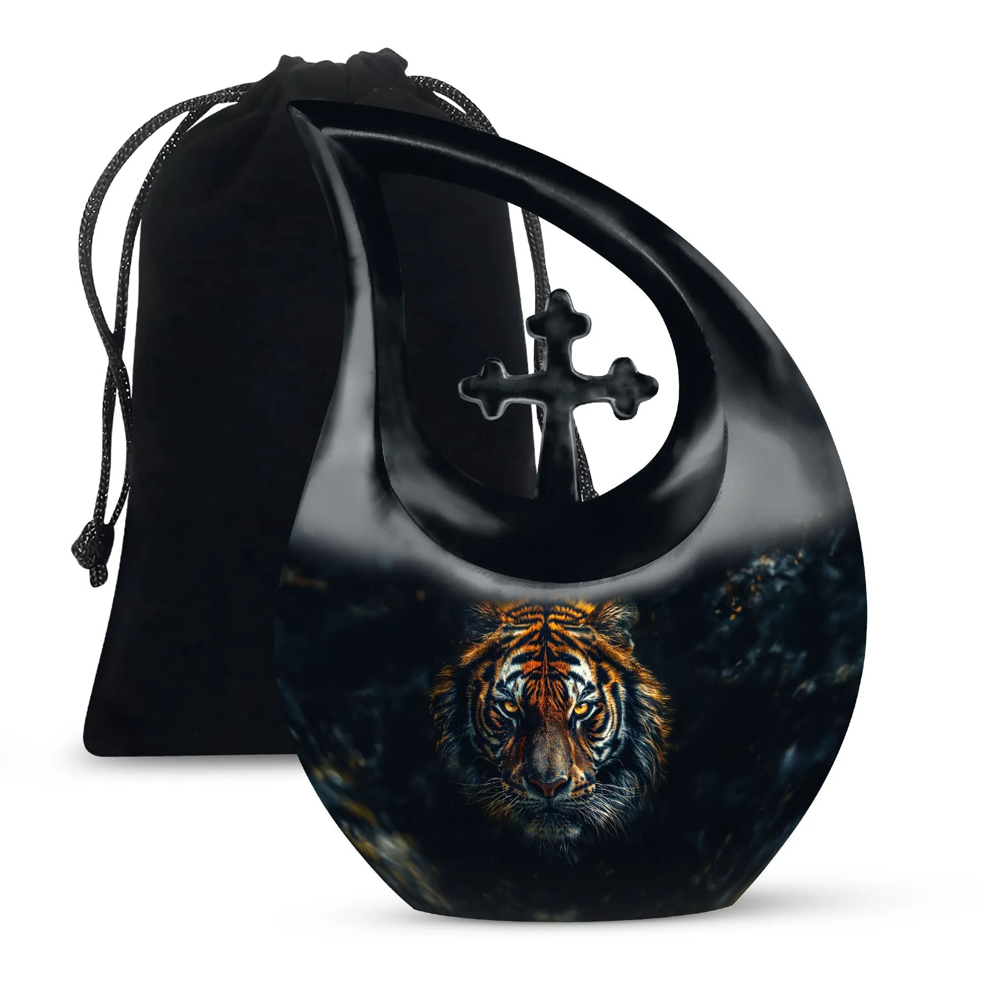 All Faith Tiger custom made cremation urn ash remains keepsakes