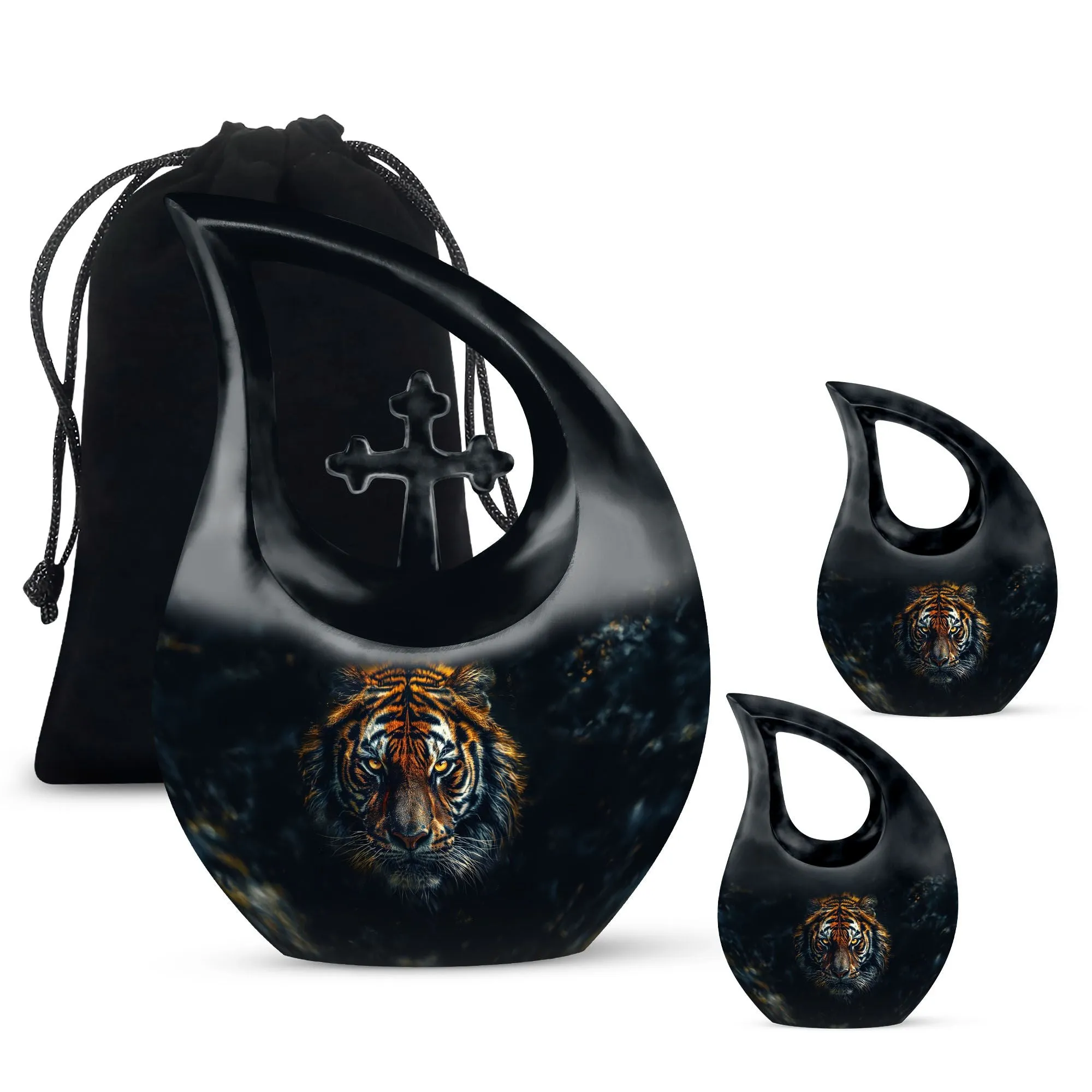 All Faith Tiger custom made cremation urn ash remains keepsakes