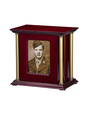 Allegiance -w. columns Photo wood Urn
