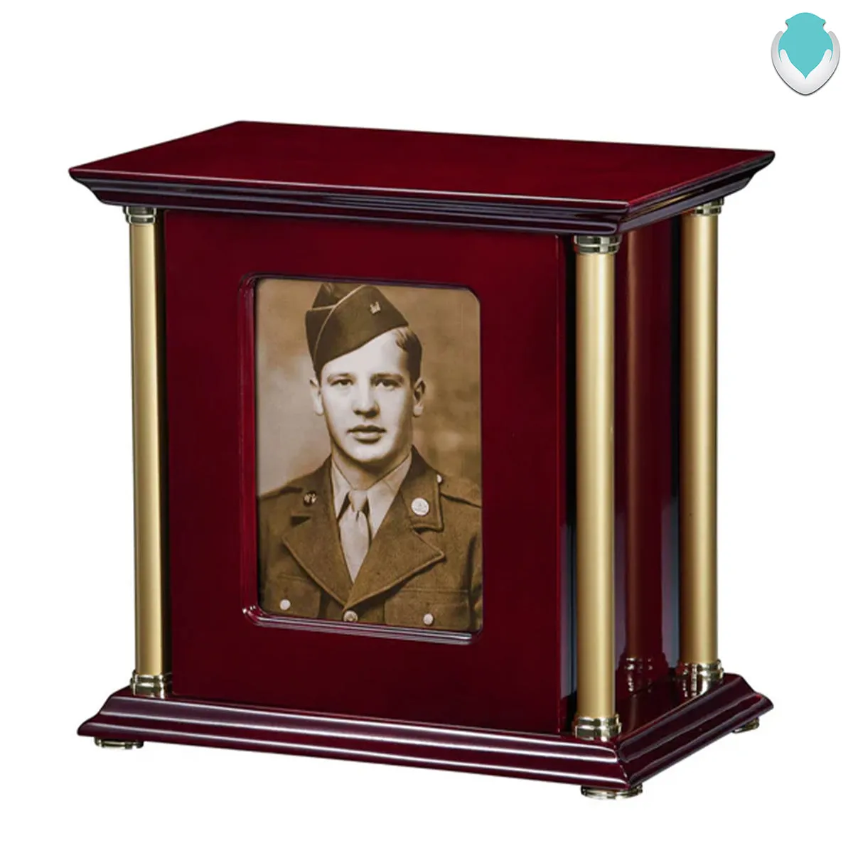Allegiance -w. columns Photo wood Urn