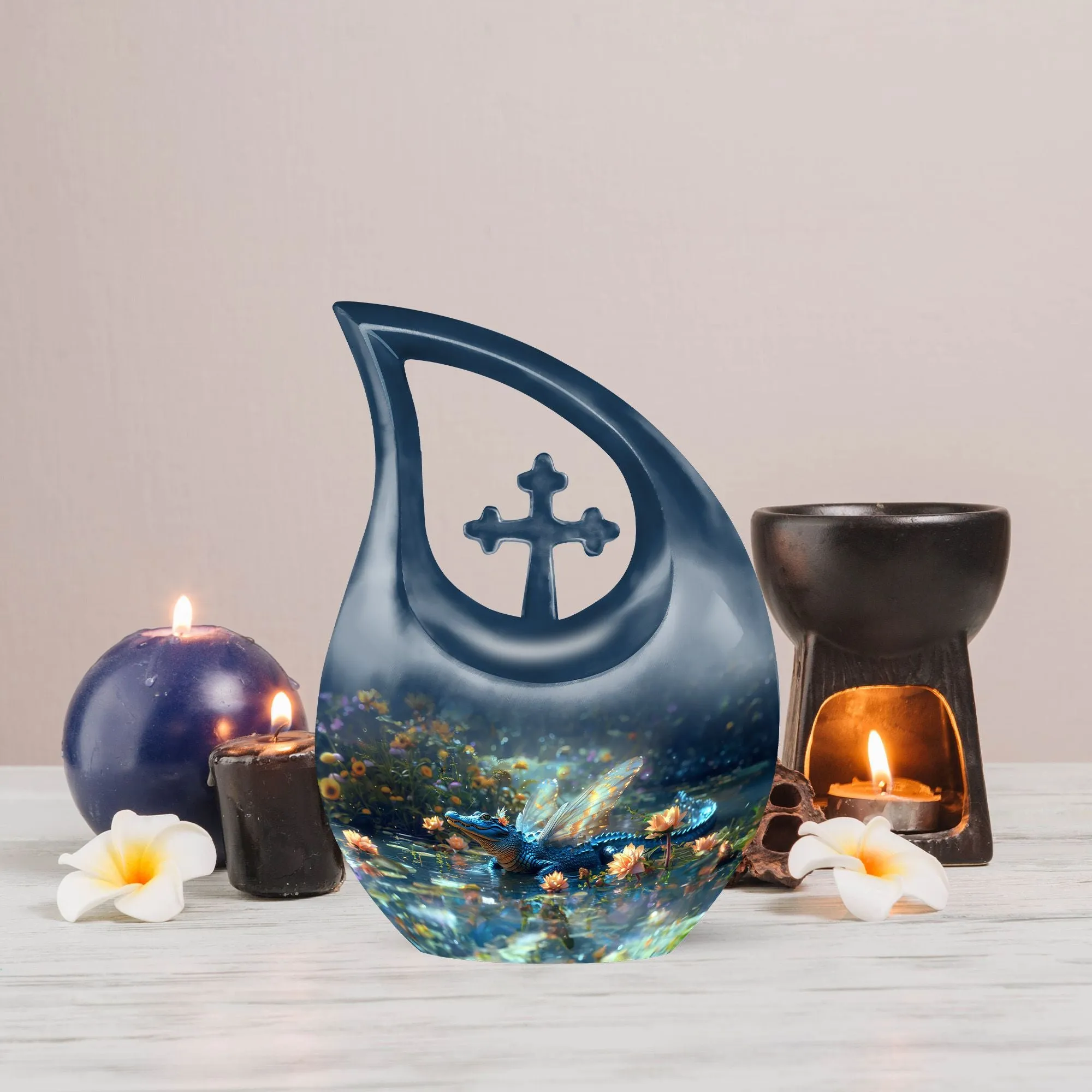 Alligator Tribute Memorial Urn: Personalize Urn For Your Dear Mom