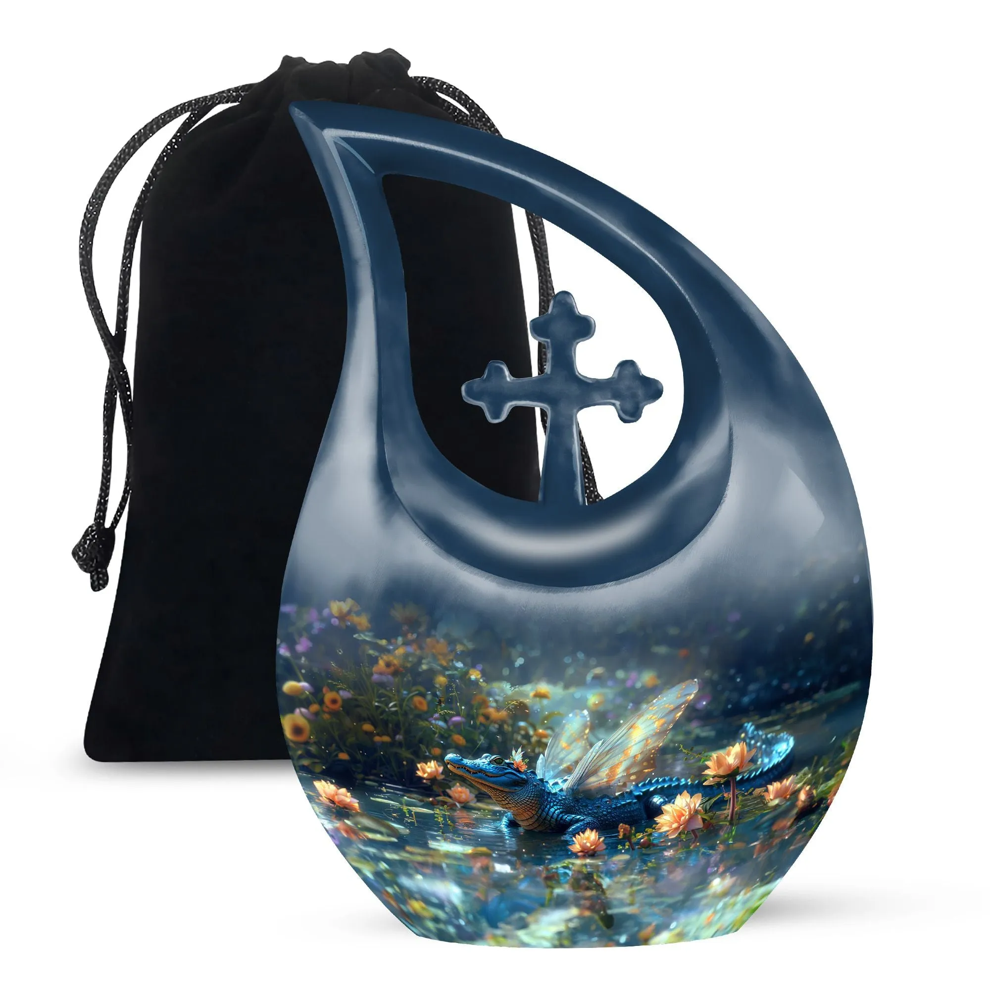 Alligator Tribute Memorial Urn: Personalize Urn For Your Dear Mom