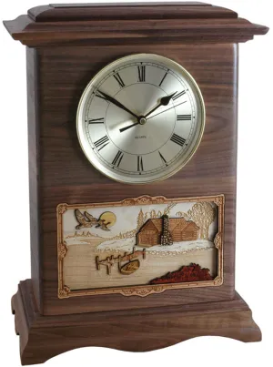 Ambassador Clock Urn - Rustic