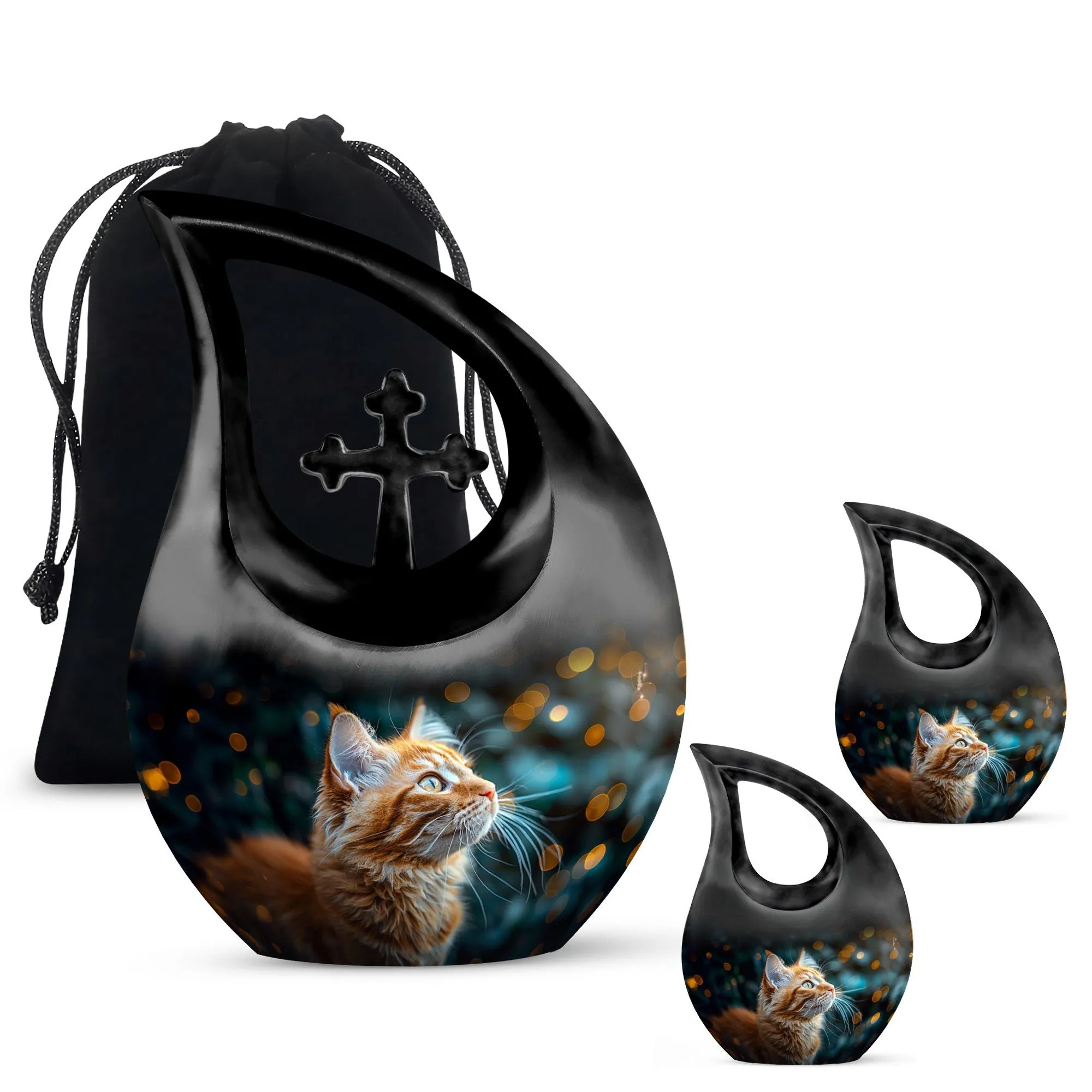 Amber Gaze Wonder Large Urn for Memorial Treasure