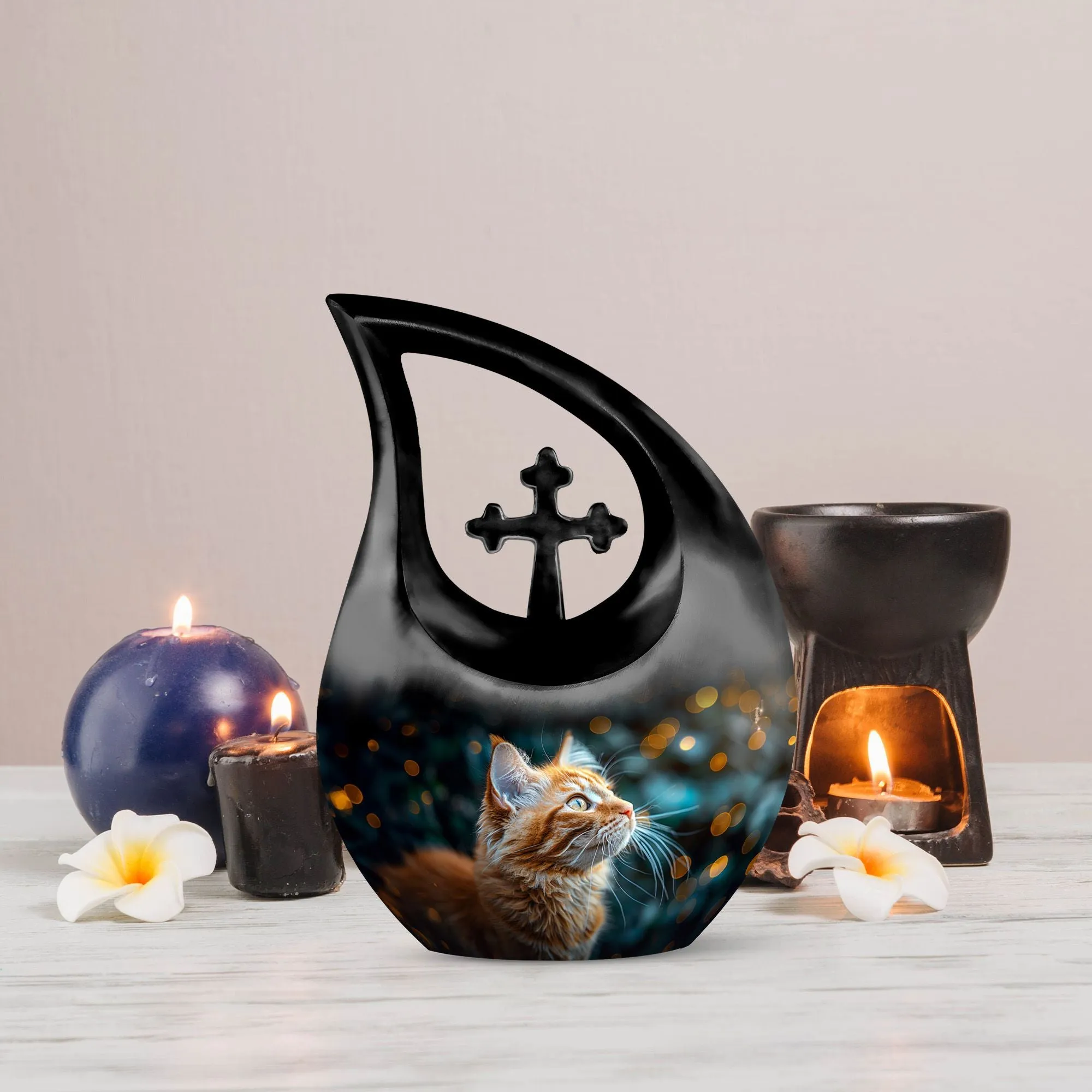 Amber Gaze Wonder Large Urn for Memorial Treasure