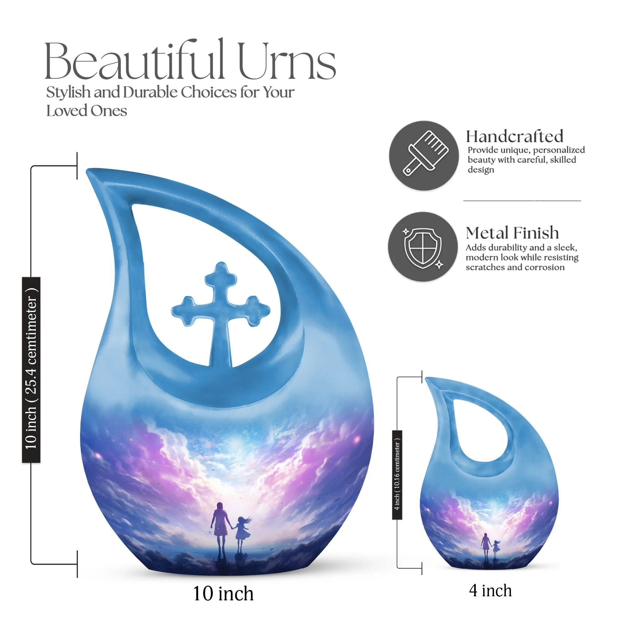 Angels Urn, Personalized Cremation Urn For Human Ashes