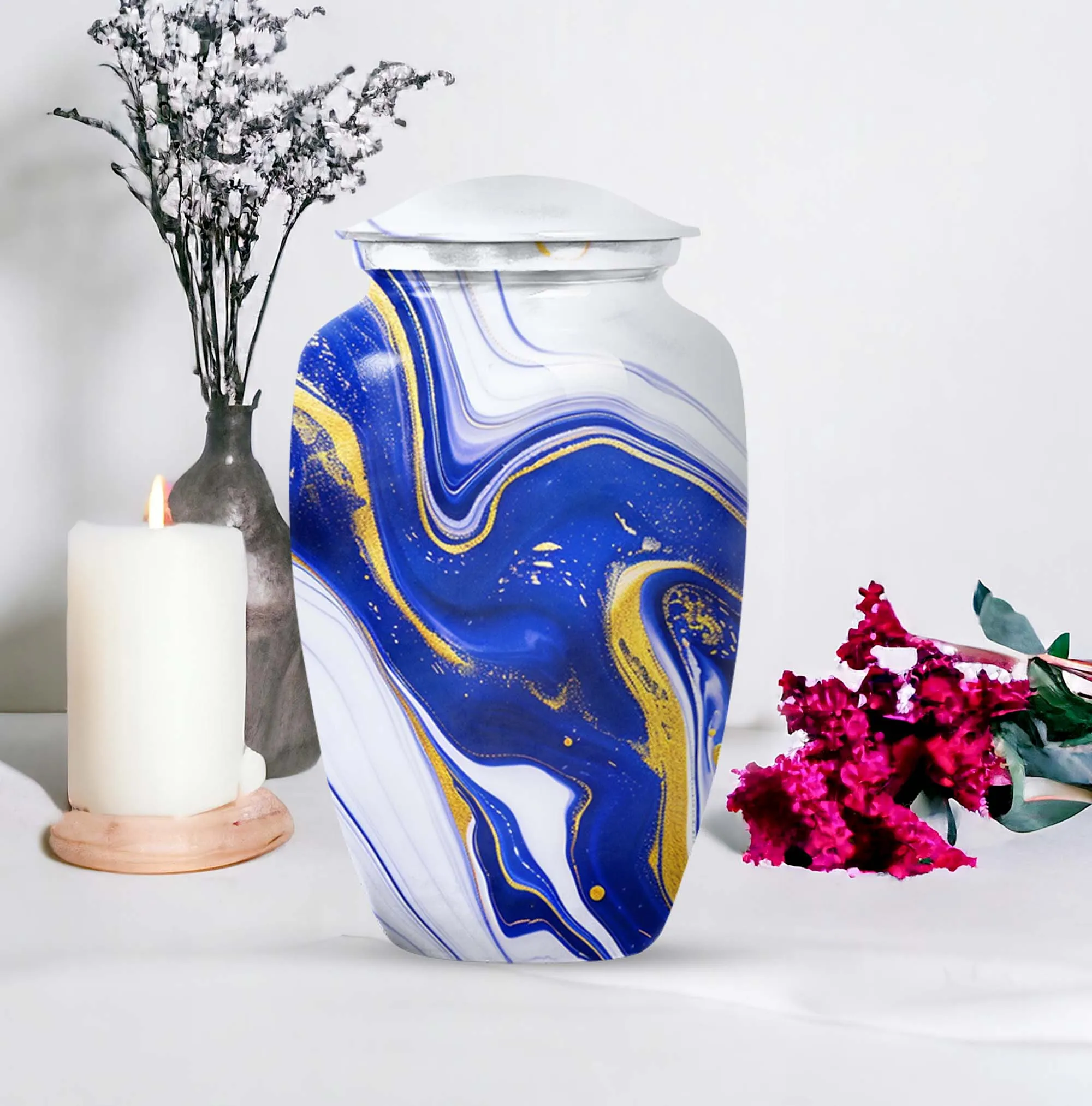 Artistic Design Urn for Cremation - Unique Large Urn