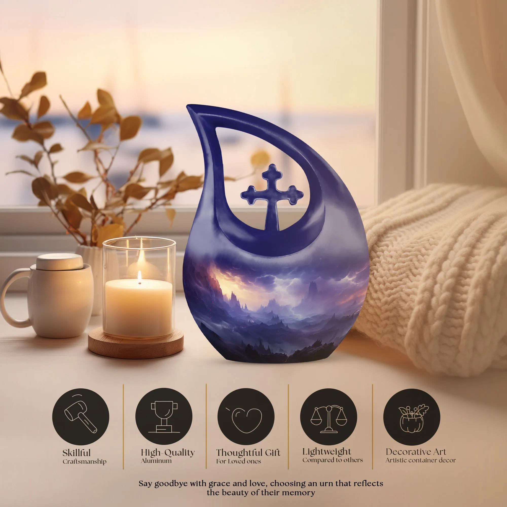 Aurora Enchanted – Precious Keepsake Double Urn of Honor