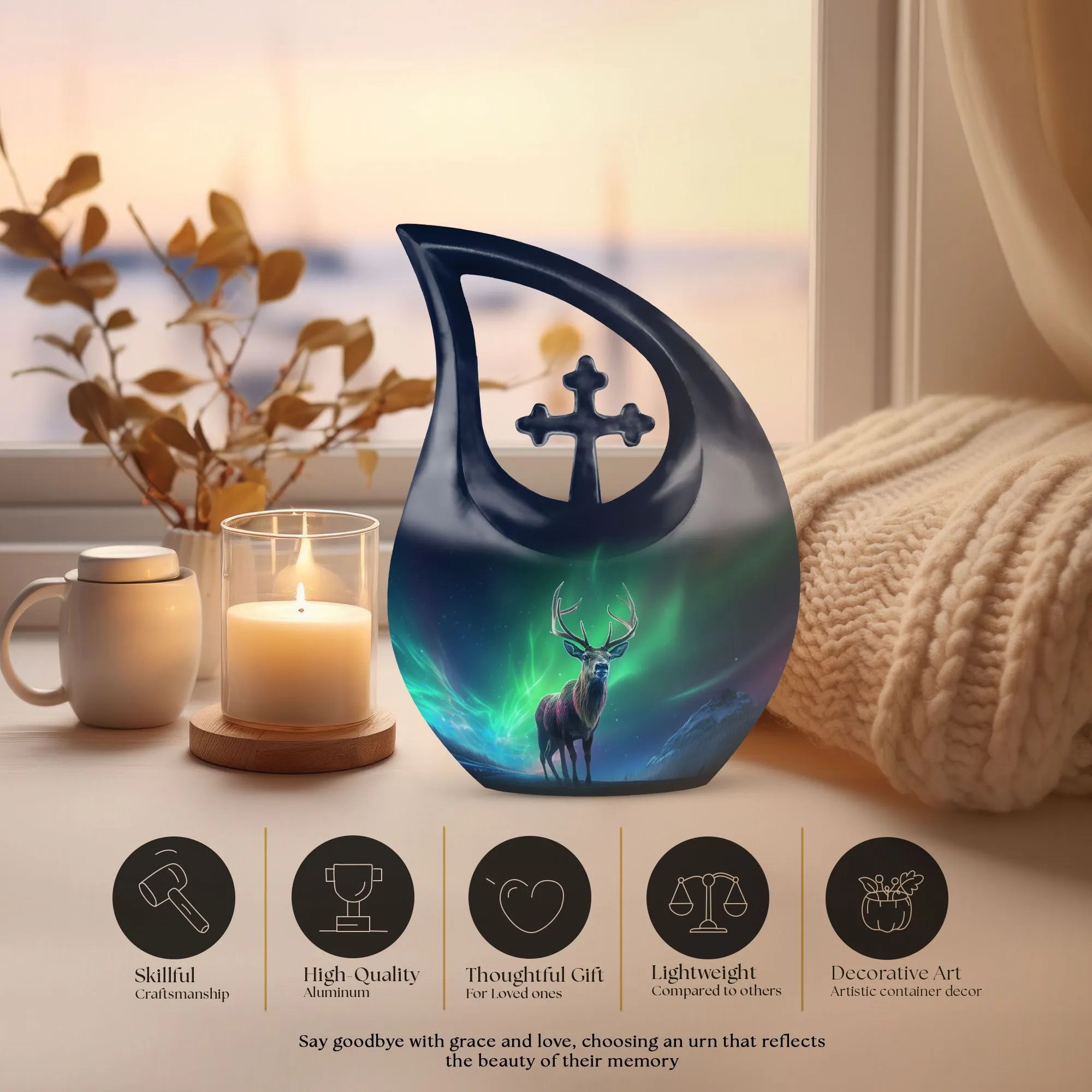 Aurora Urn : Dignified Memorial Urn For Human Ashes