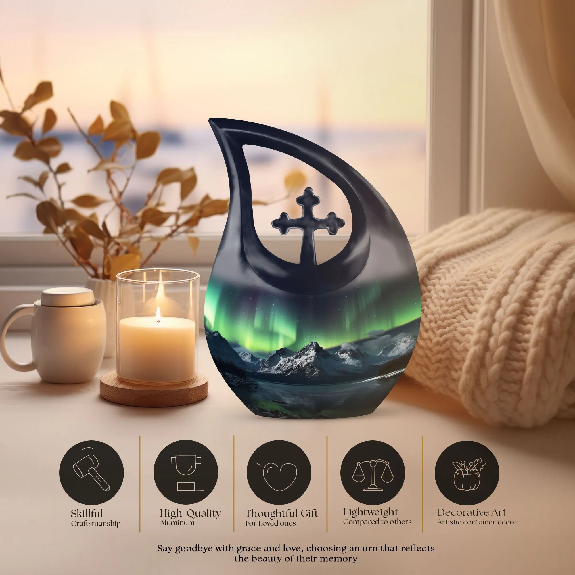 Aurora Urn : Distinctive Memorial Urn for Lasting Remembrance