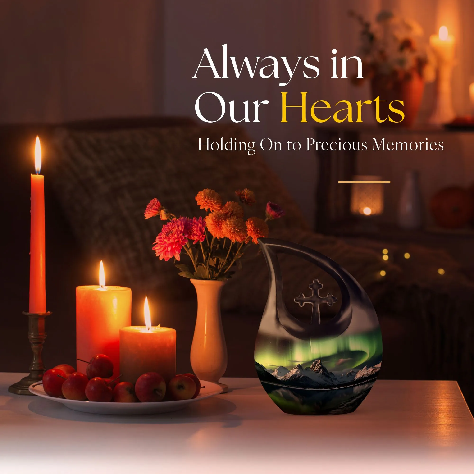 Aurora Urn: Memorial Cremation Urn For Human ashes
