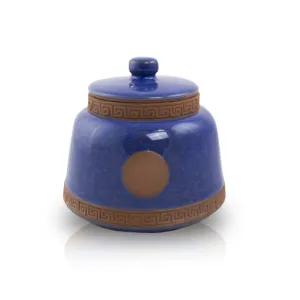 Azure Ceramic Pet Urn in Extra Small