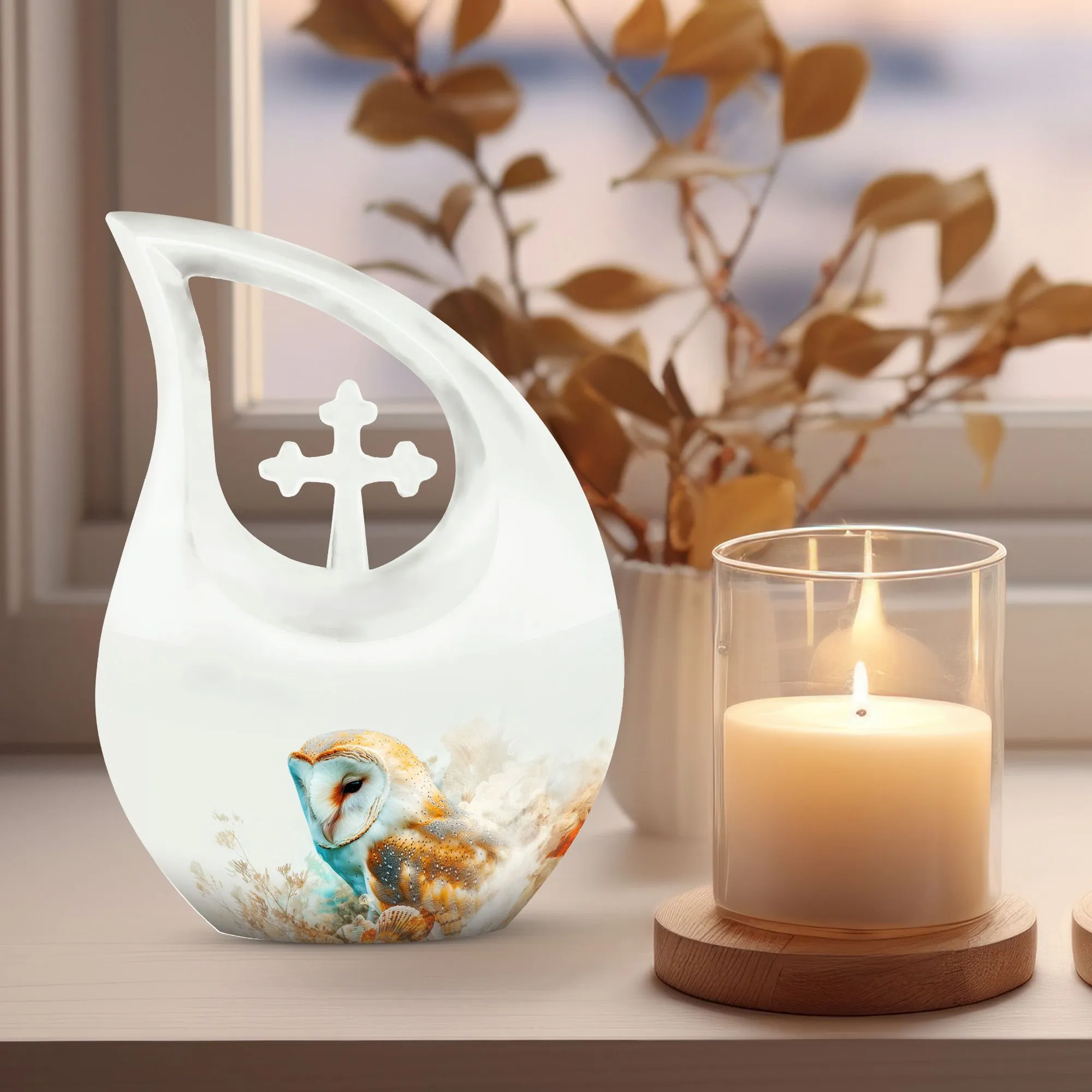 Barn Owl Urn: A Beautiful Custom Keepsake for Memorial Urn