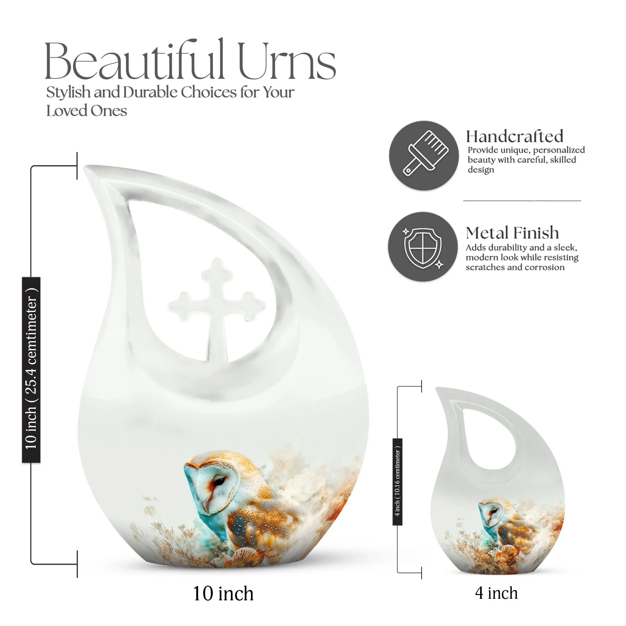 Barn Owl Urn: A Beautiful Custom Keepsake for Memorial Urn