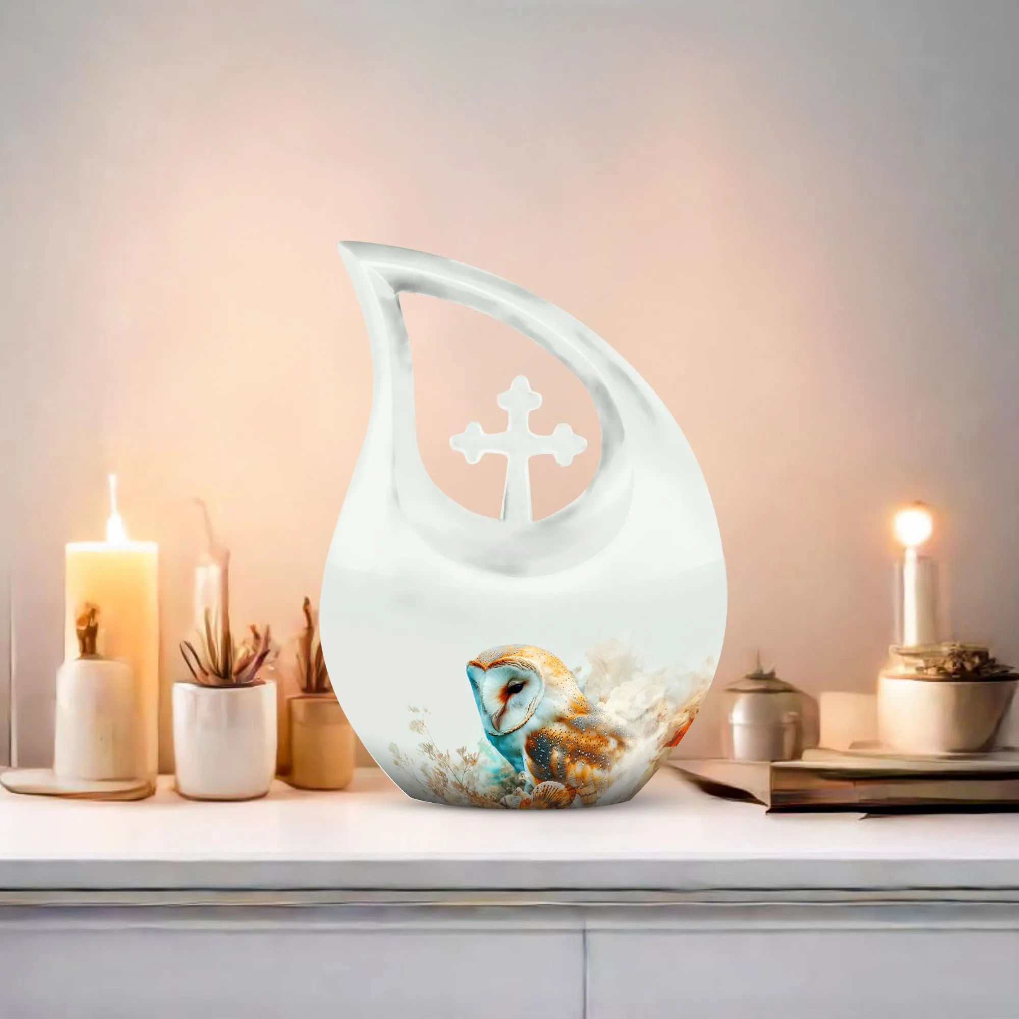 Barn Owl Urn: A Beautiful Custom Keepsake for Memorial Urn