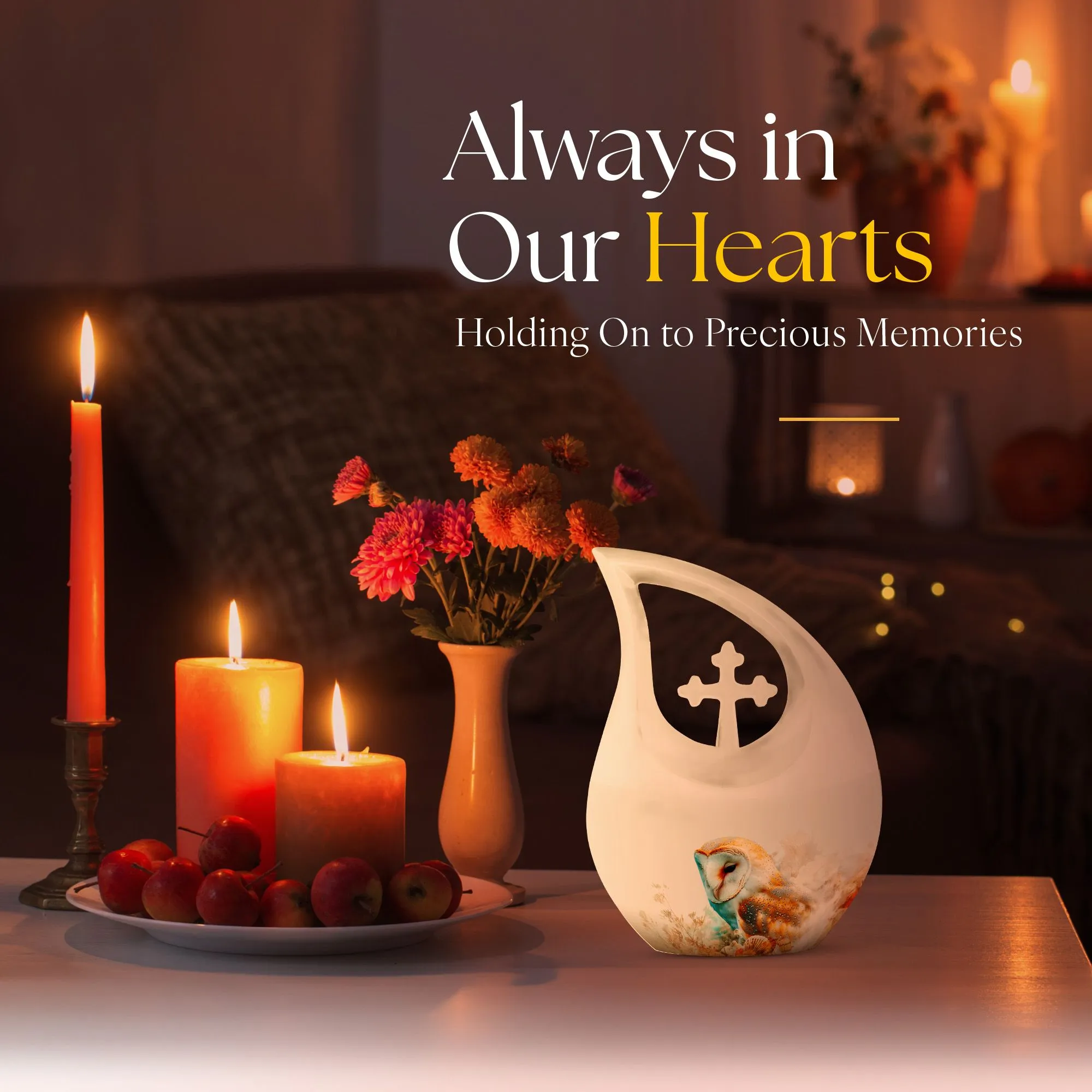 Barn Owl Urn: A Beautiful Custom Keepsake for Memorial Urn