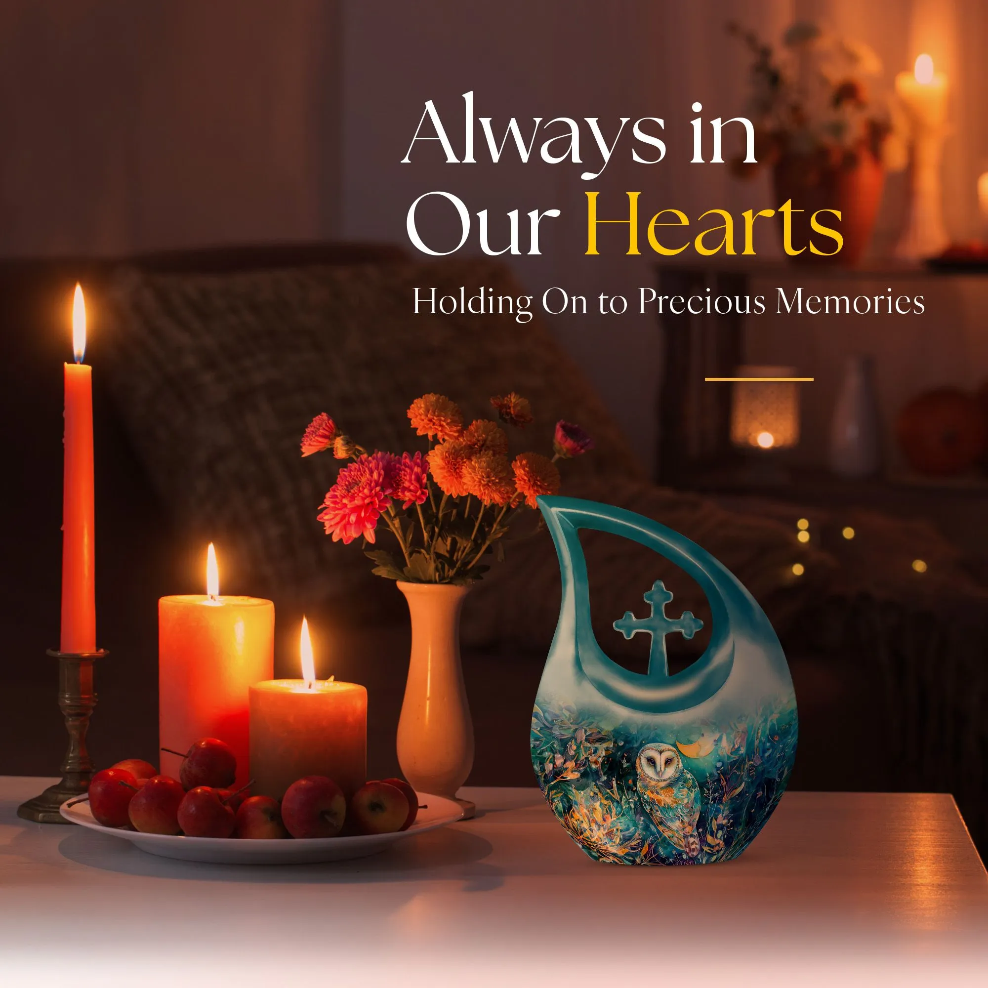 Barn Owl Urn - Perfect Memorials Cremation Urn For Human Ashes