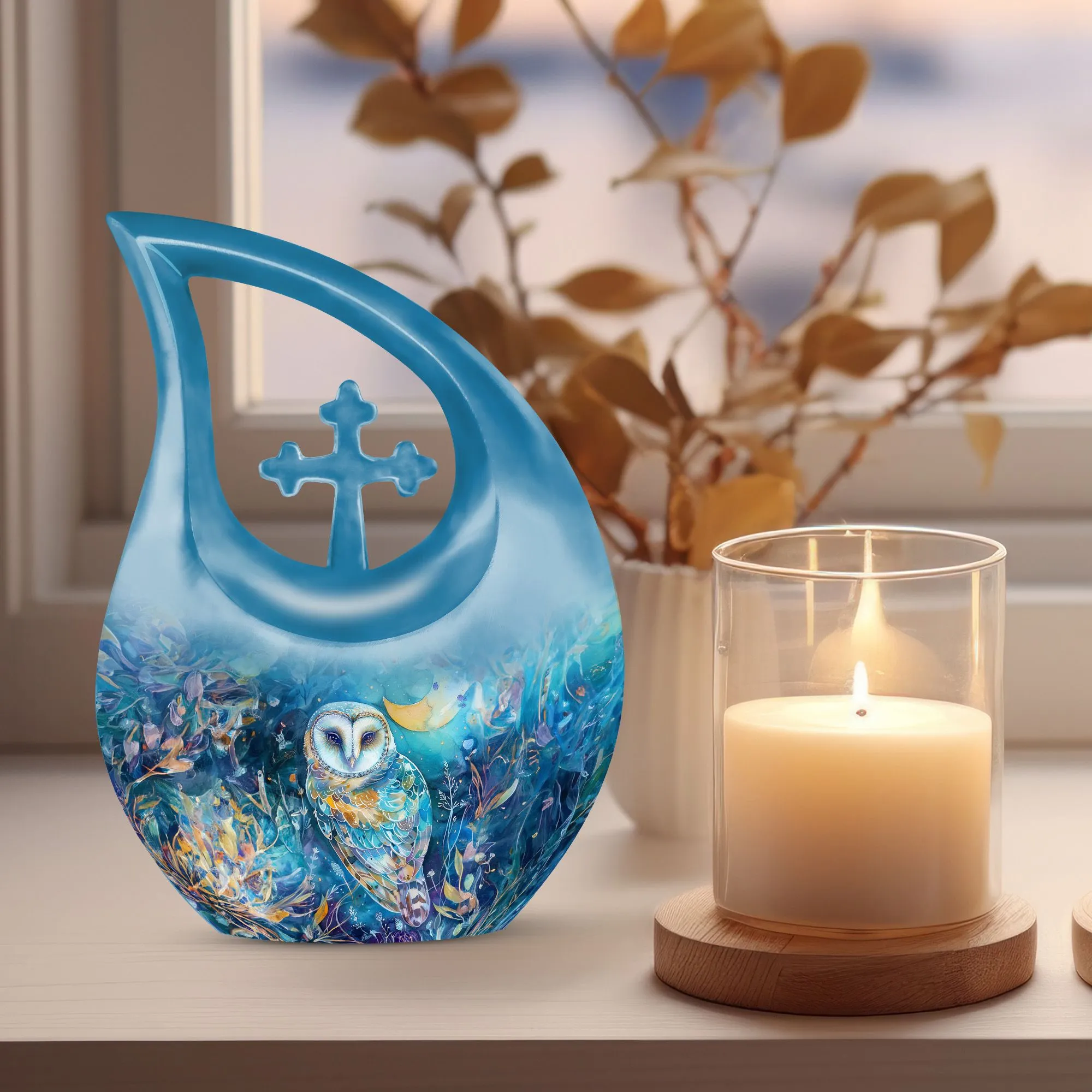 Barn Owl Urn - Perfect Memorials Cremation Urn For Human Ashes