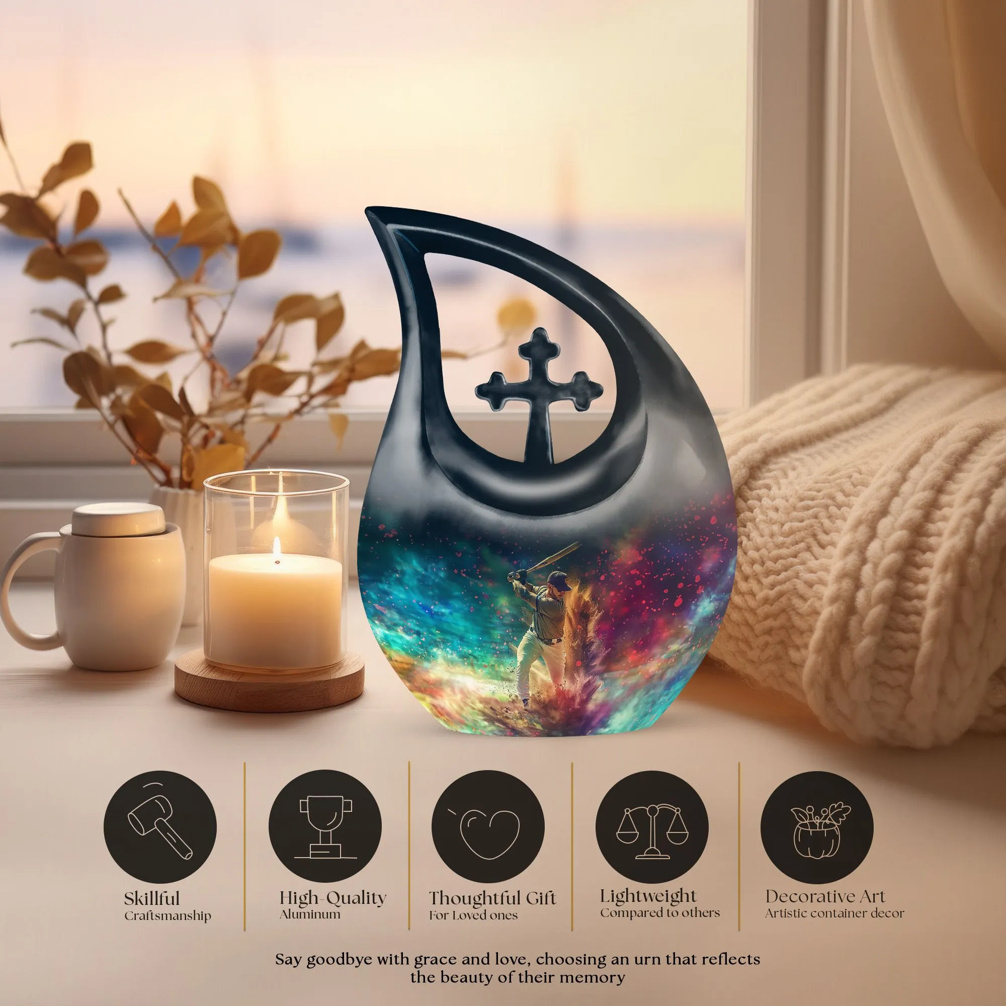 Baseball Cremation Urn - Cremation Urn For Human Ashshes