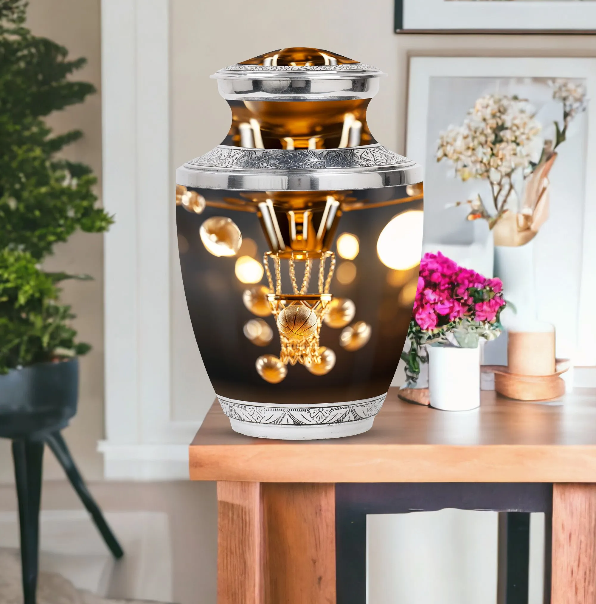 Basketball Cremation Urn For Adults Memorial & Funeral Urn
