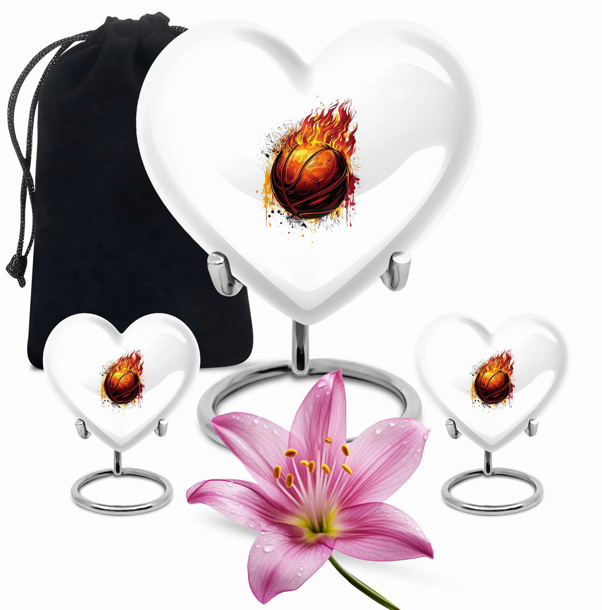 Basketball Cremation Urns For Ashes For Women Memorial & Funeral Urn