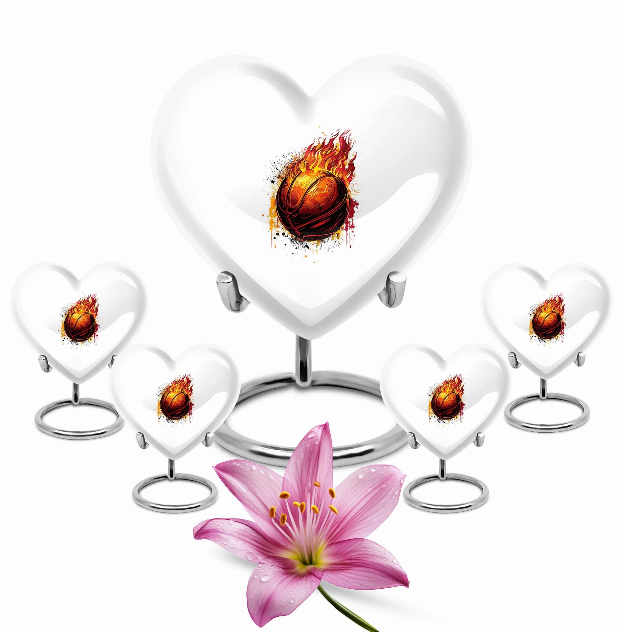 Basketball Cremation Urns For Ashes For Women Memorial & Funeral Urn