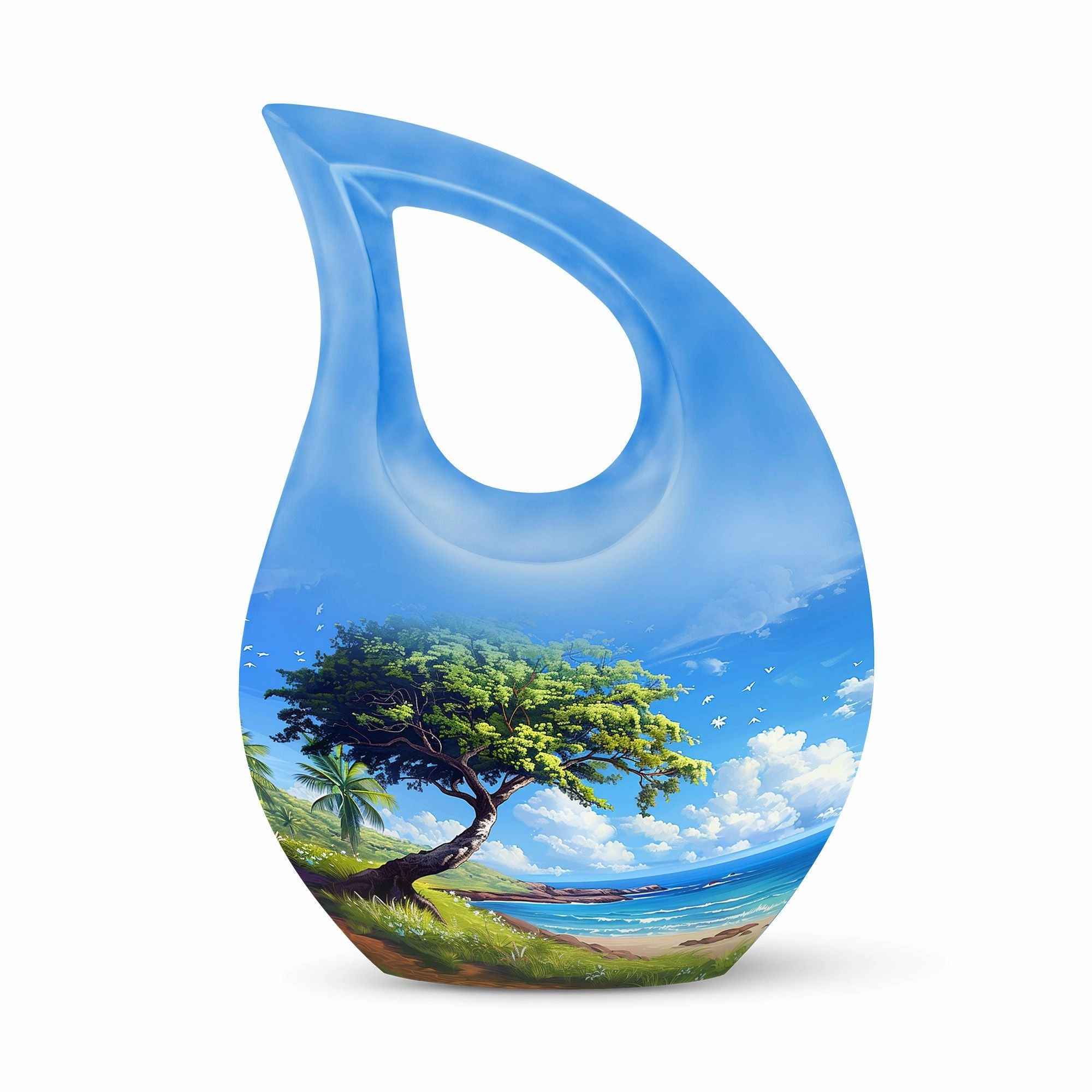 Beach Cremation Keepsake For Human Ashes Memorial & Funeral Urn