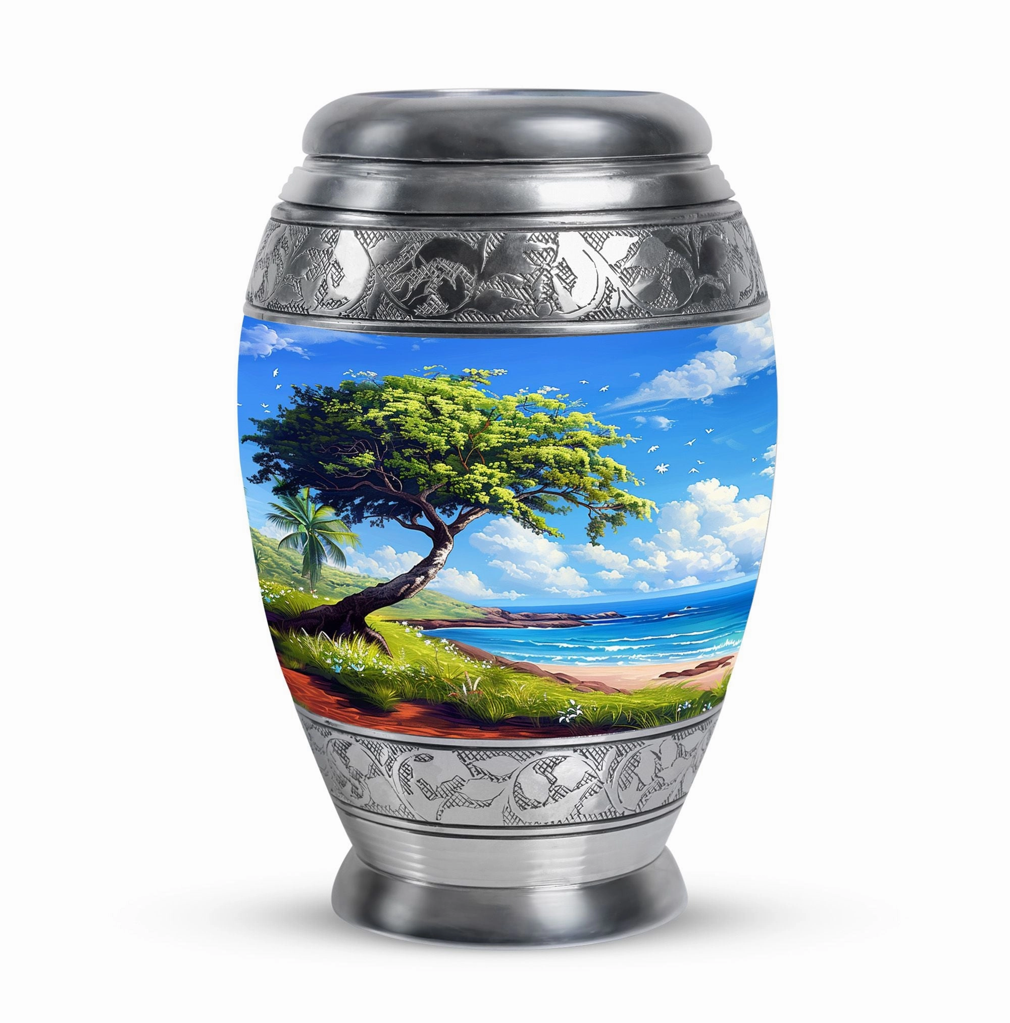Beach Cremation Keepsake For Human Ashes Memorial & Funeral Urn