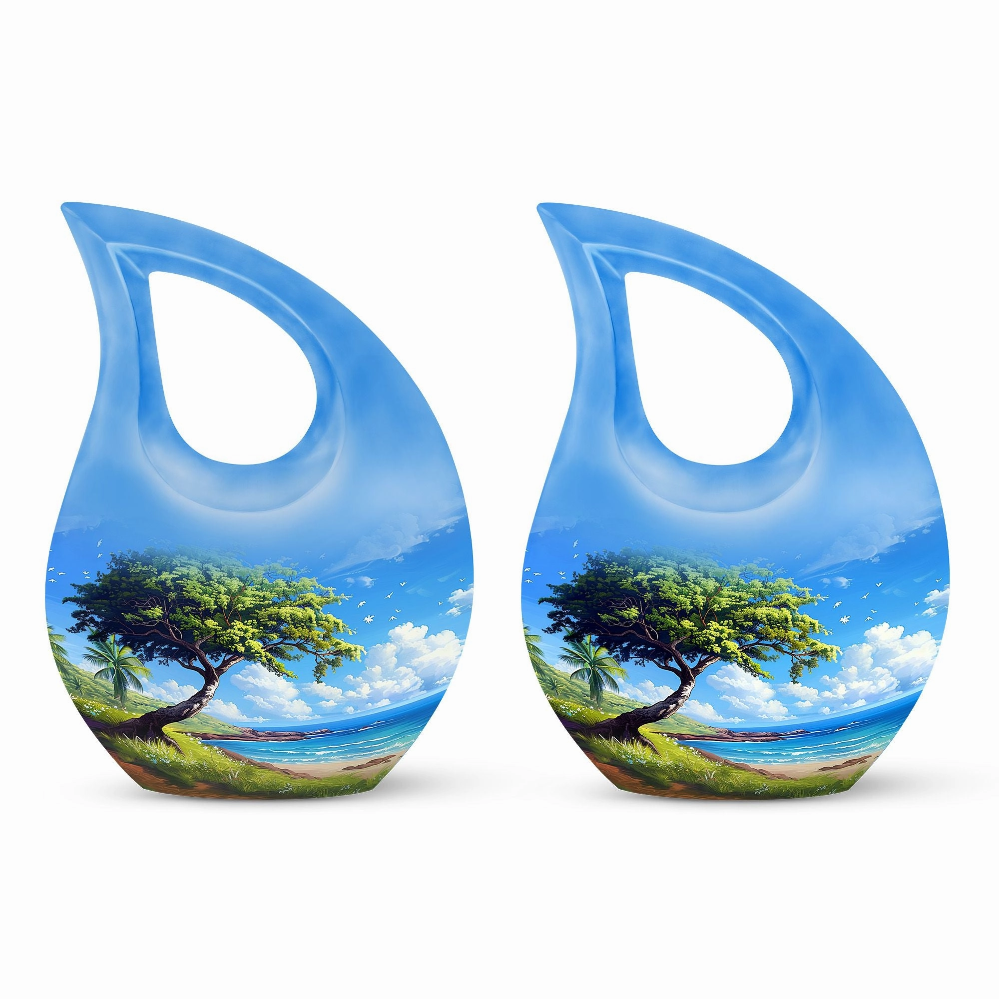 Beach Cremation Keepsake For Human Ashes Memorial & Funeral Urn