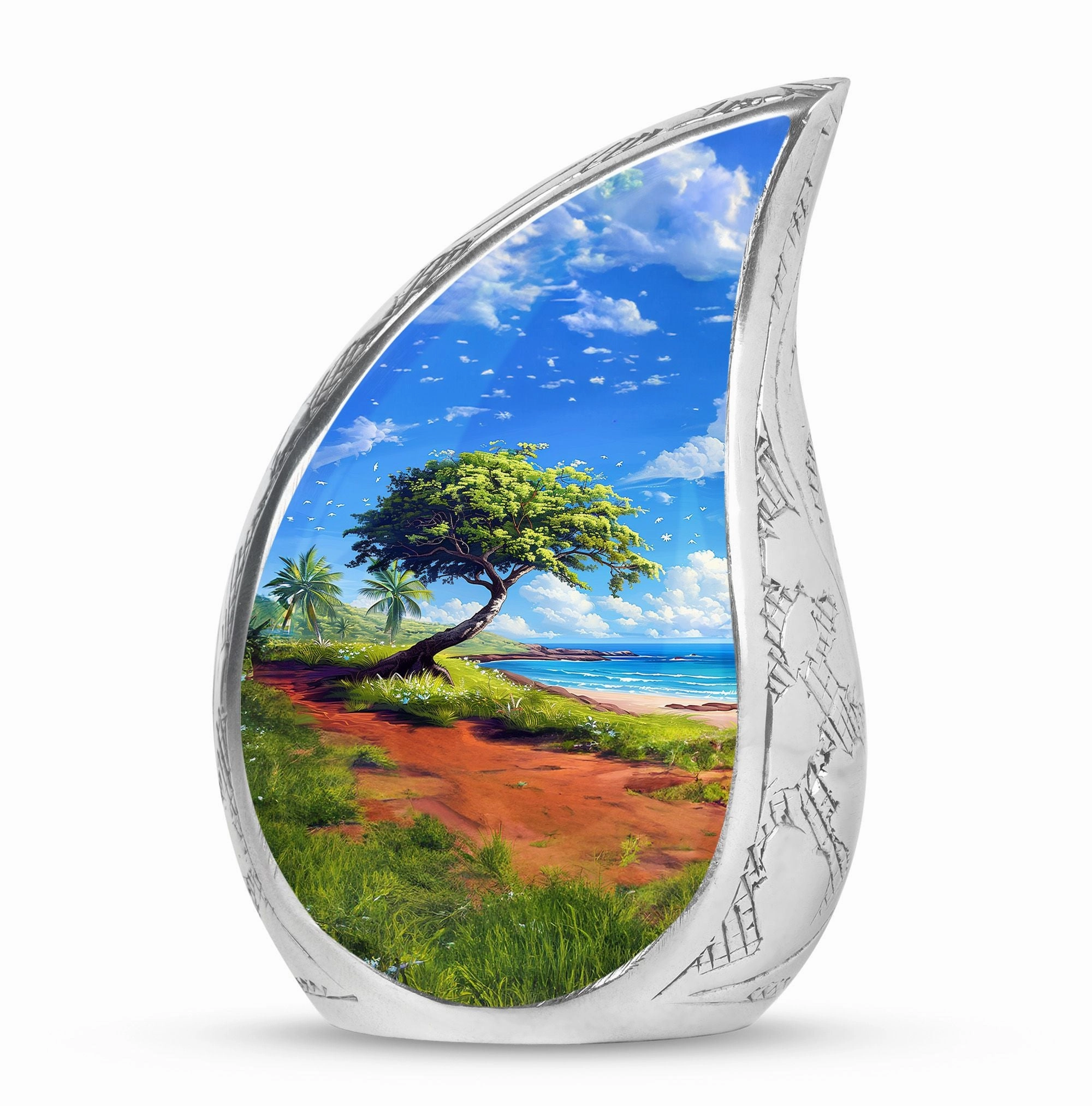 Beach Cremation Keepsake For Human Ashes Memorial & Funeral Urn