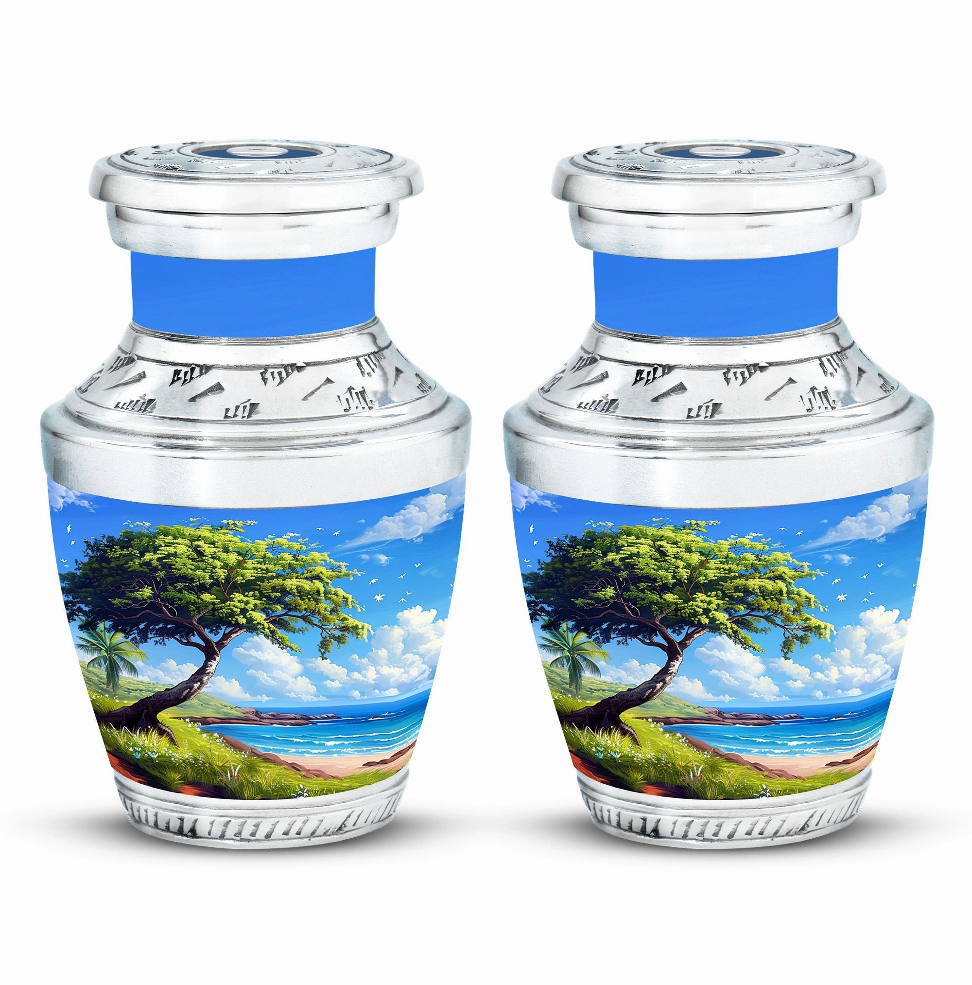 Beach Cremation Keepsake For Human Ashes Memorial & Funeral Urn