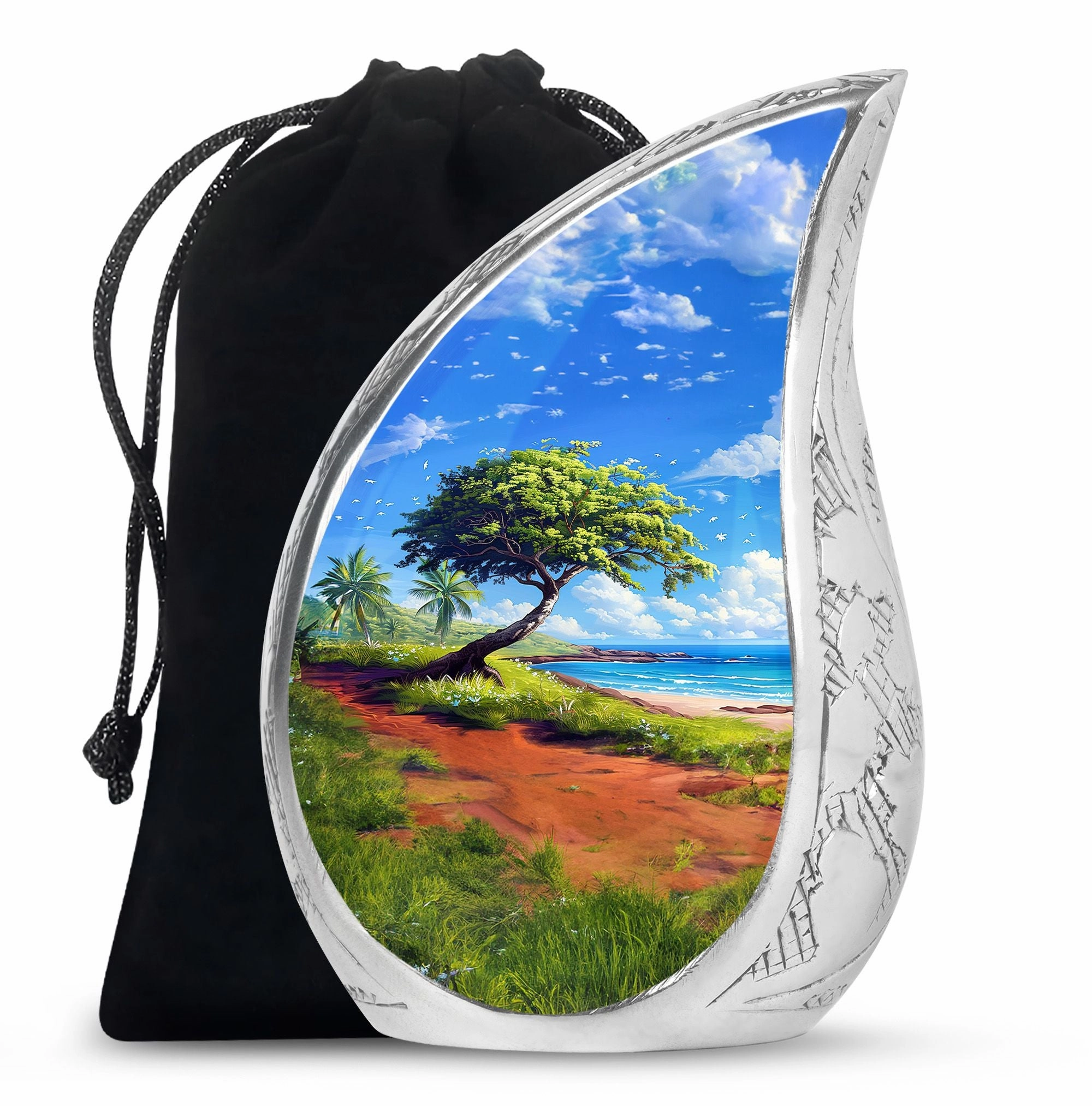 Beach Cremation Keepsake For Human Ashes Memorial & Funeral Urn