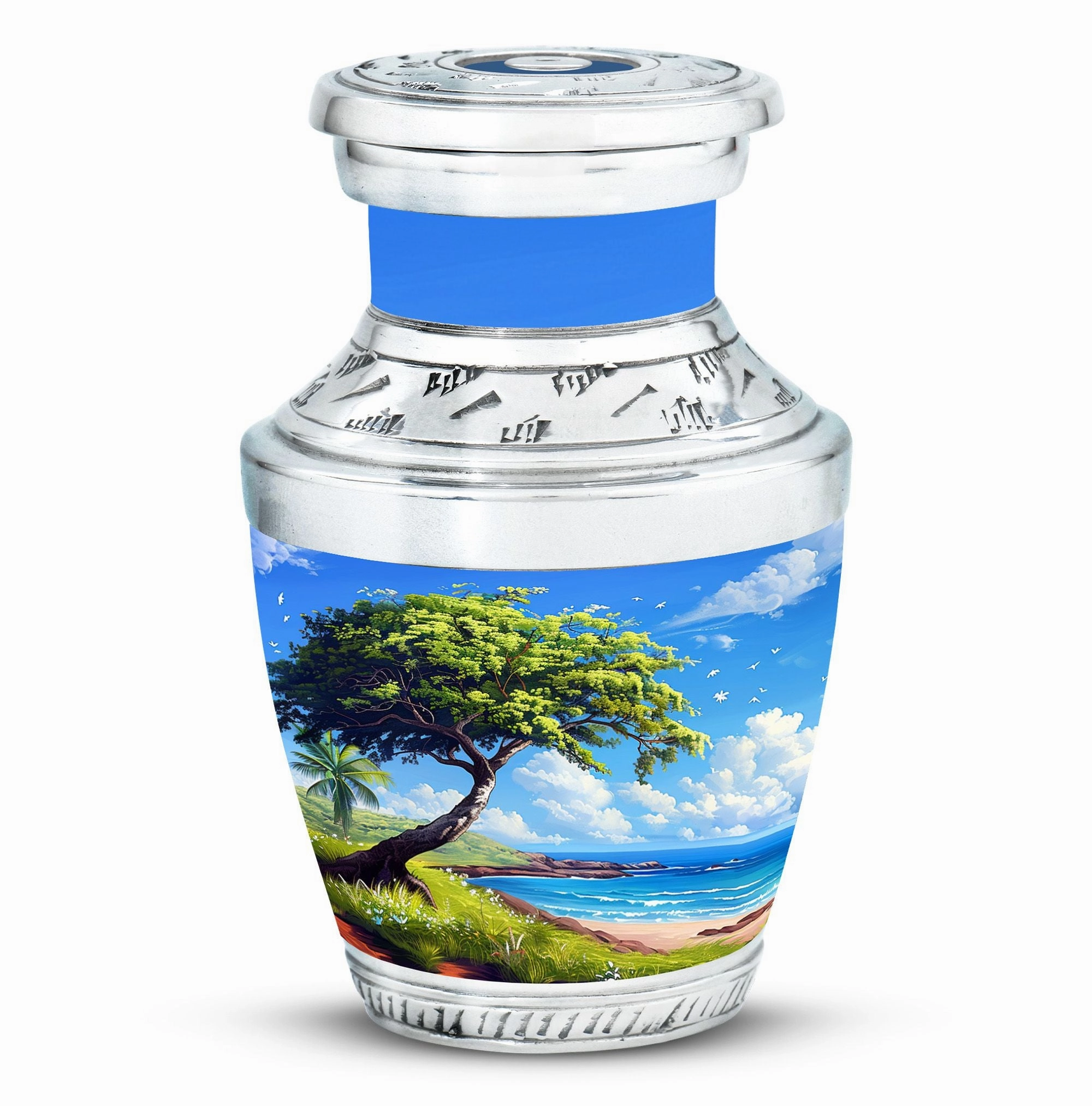 Beach Cremation Keepsake For Human Ashes Memorial & Funeral Urn