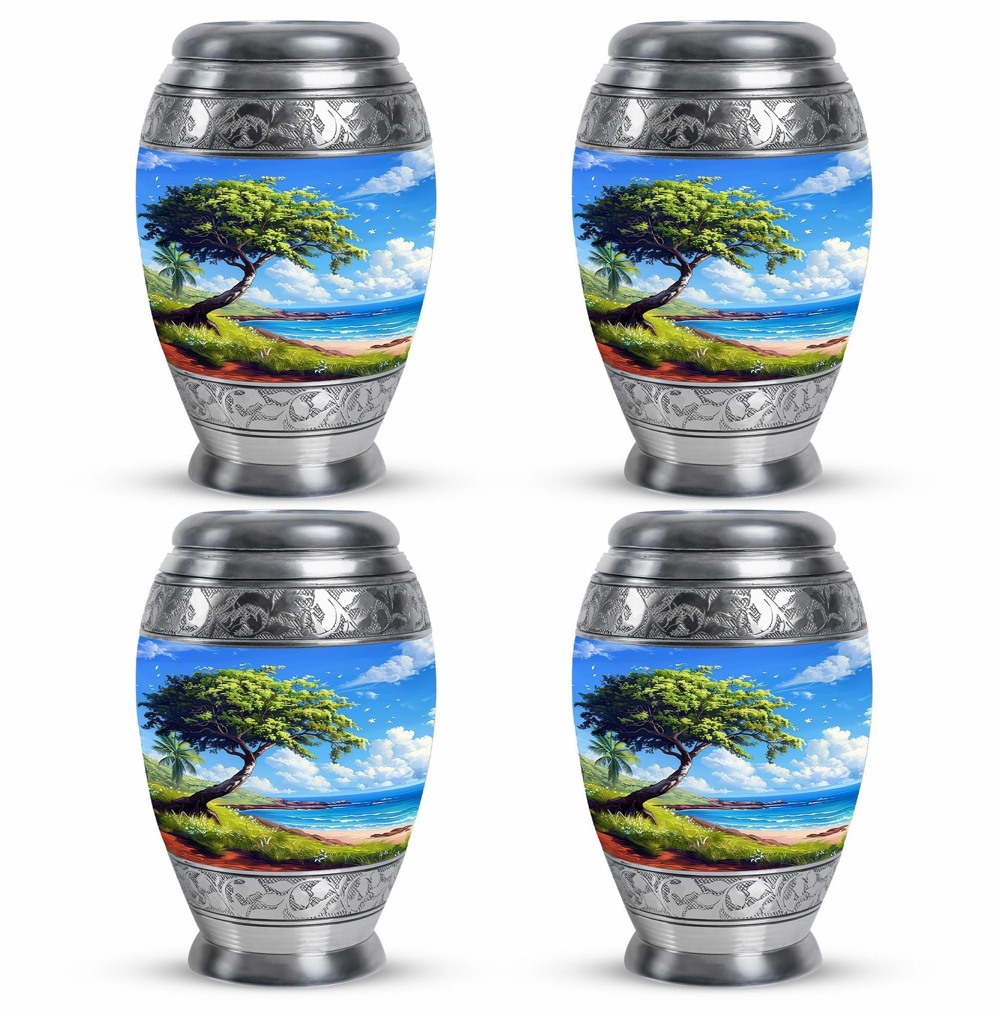 Beach Cremation Keepsake For Human Ashes Memorial & Funeral Urn