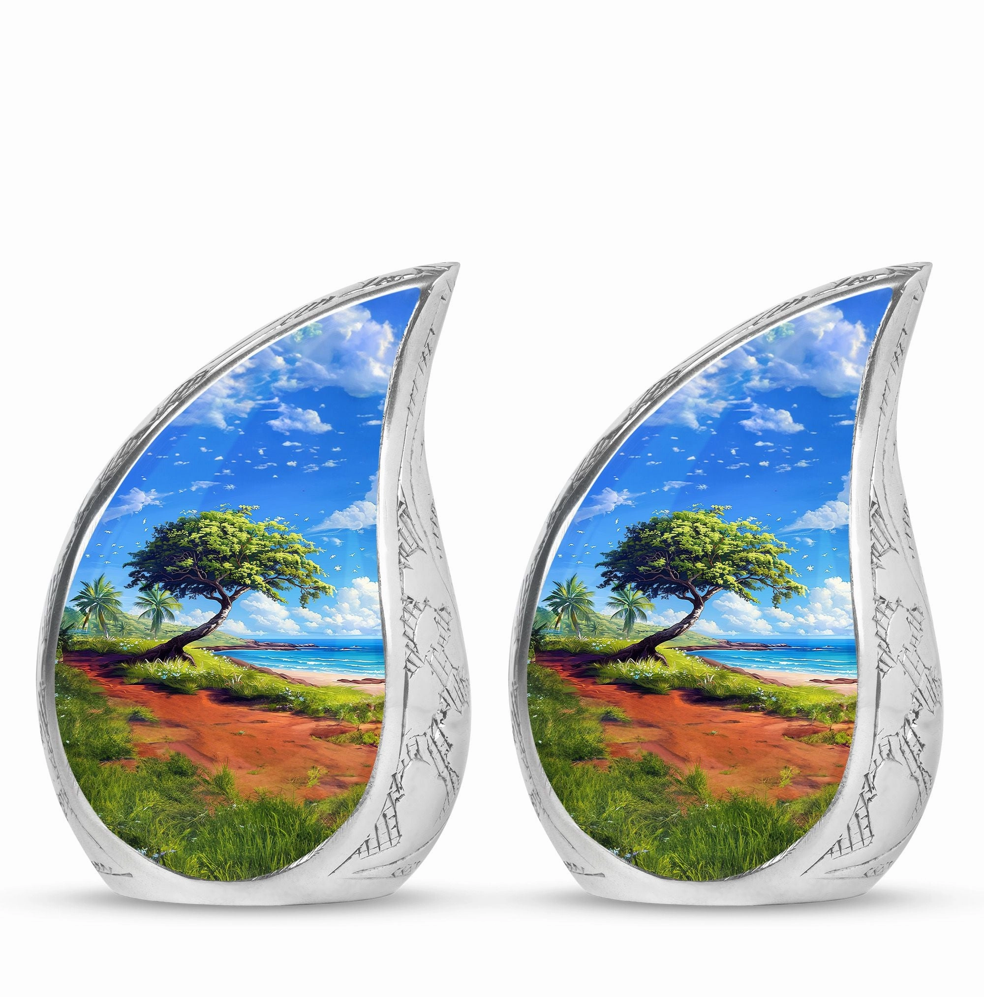 Beach Cremation Keepsake For Human Ashes Memorial & Funeral Urn