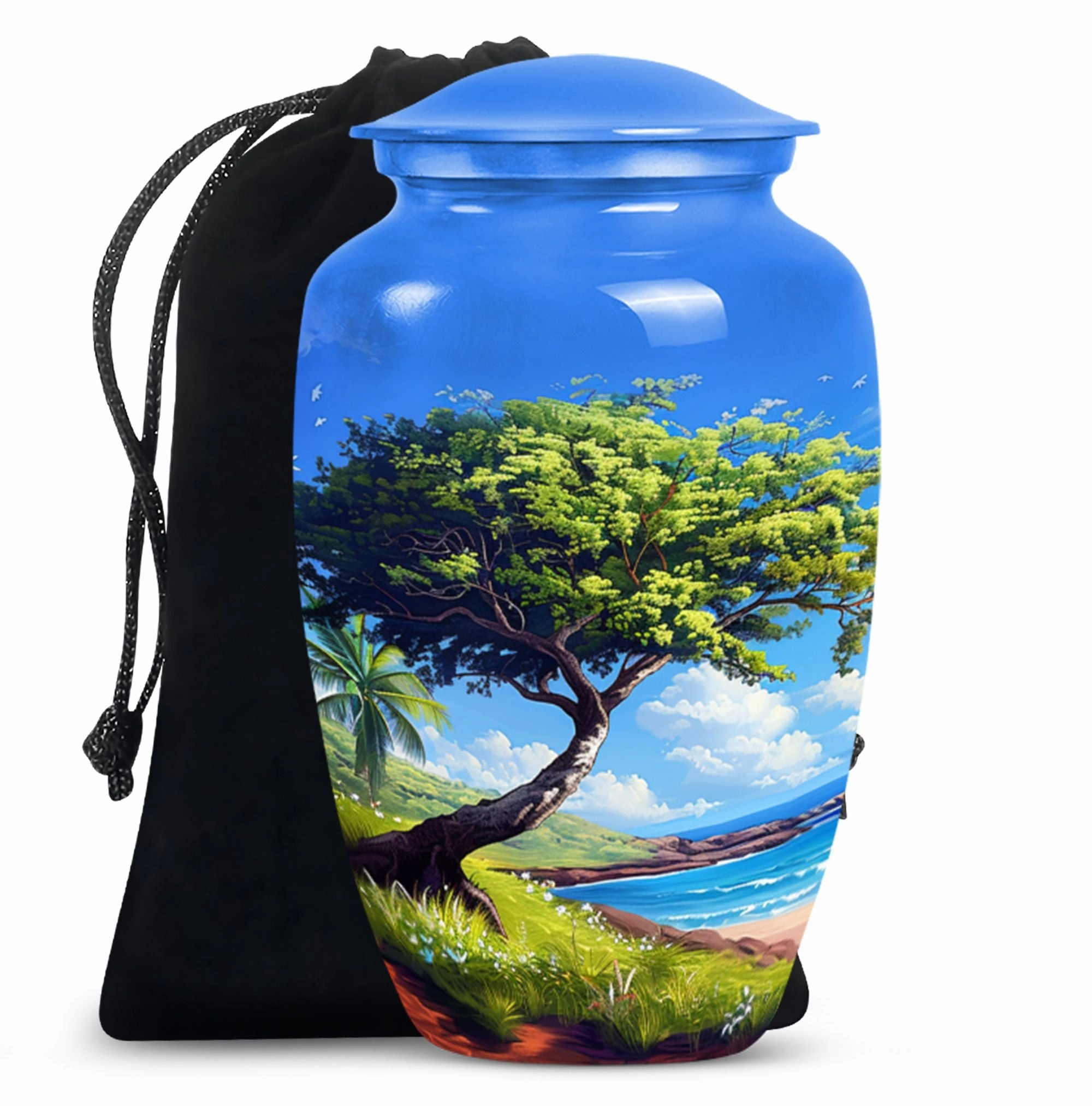 Beach Cremation Keepsake For Human Ashes Memorial & Funeral Urn