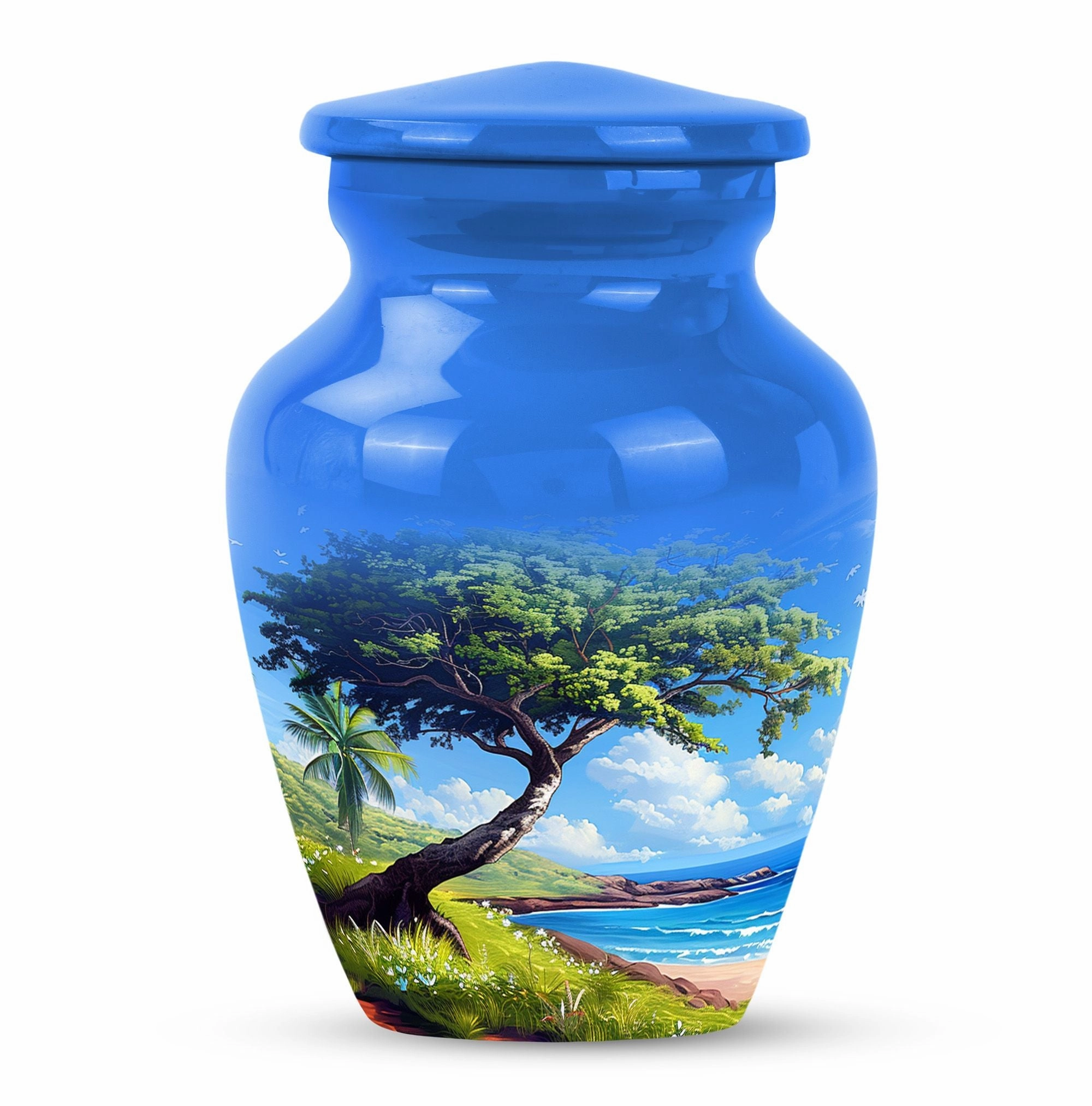 Beach Cremation Keepsake For Human Ashes Memorial & Funeral Urn