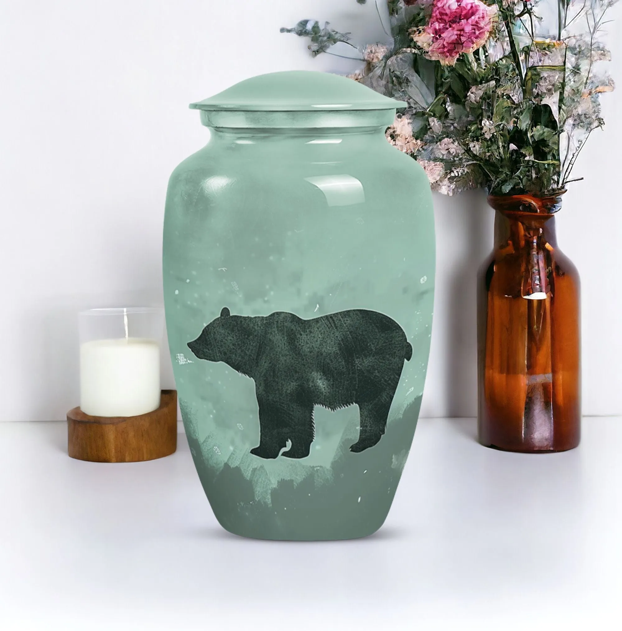 Bear Love: Dignified Farewell - Memorial Funeral Urn