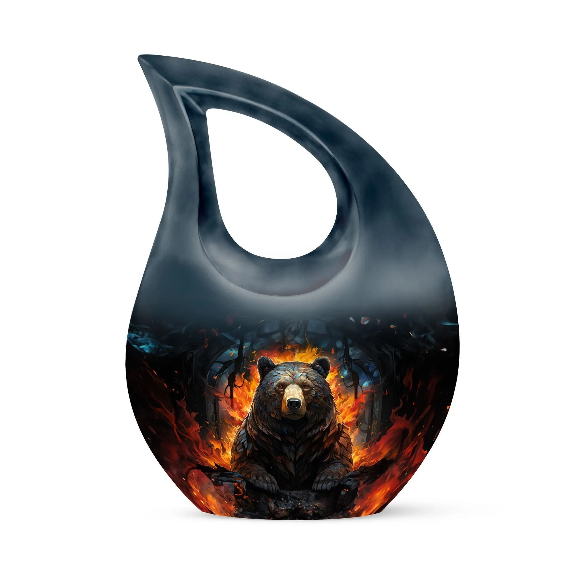 Bear Urn, Personalized Small Cremation Urn For Human Ashes