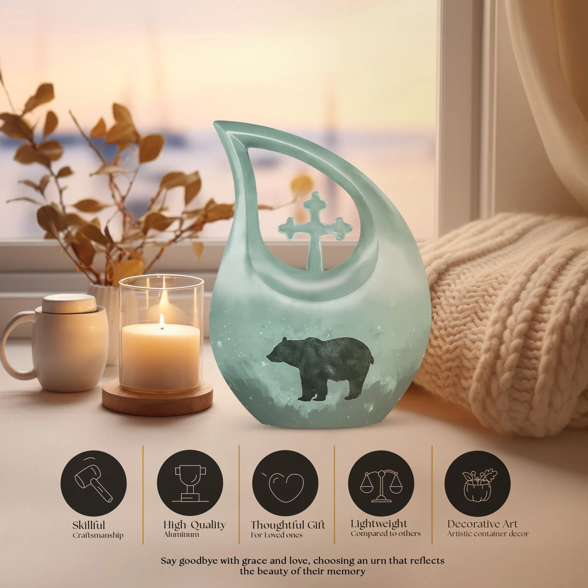 Bear Urn Serenity: Cherished Memorials for Loved Ones