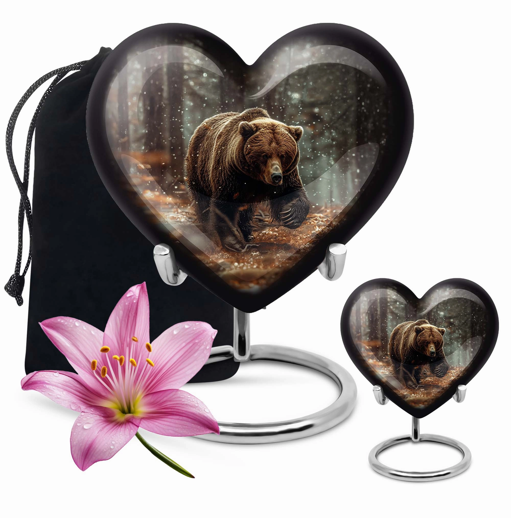 Bear Urn - Large Aluminium Human Ash Holder