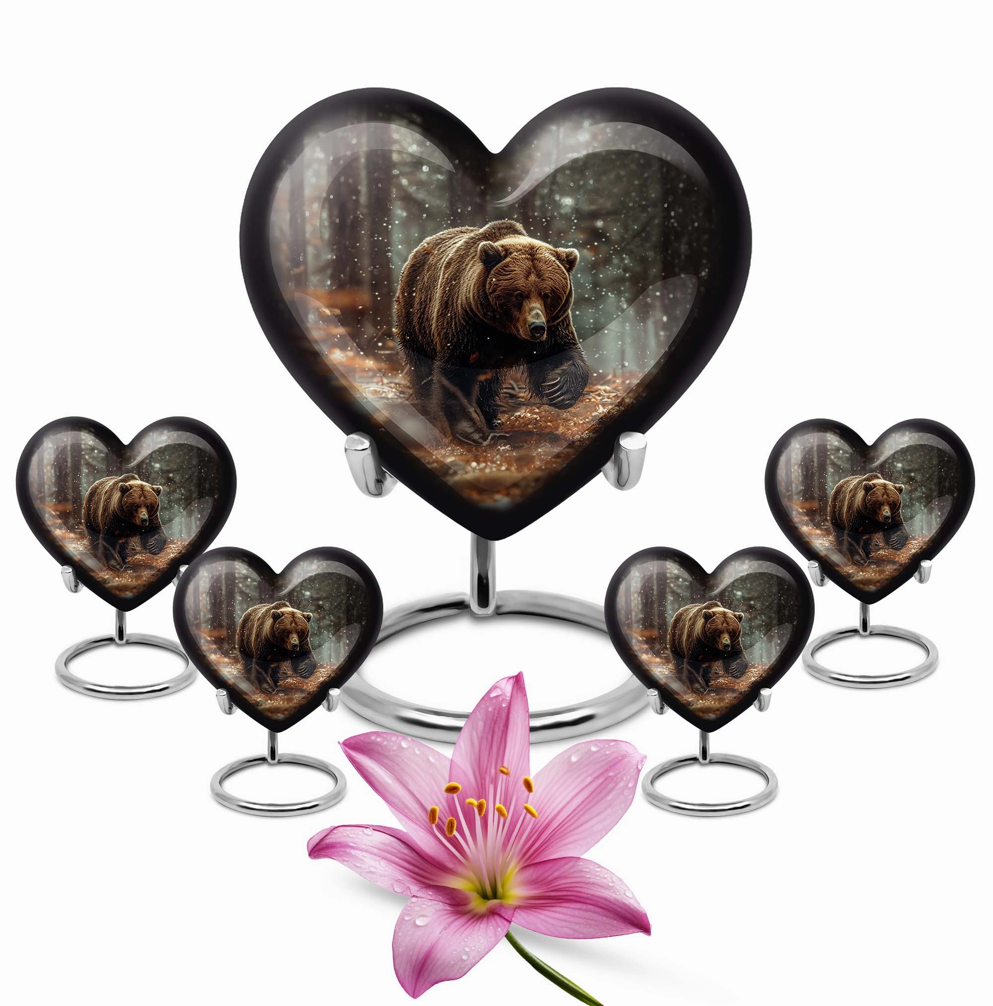 Bear Urn - Large Aluminium Human Ash Holder