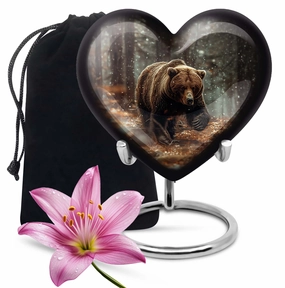 Bear Urn - Large Aluminium Human Ash Holder