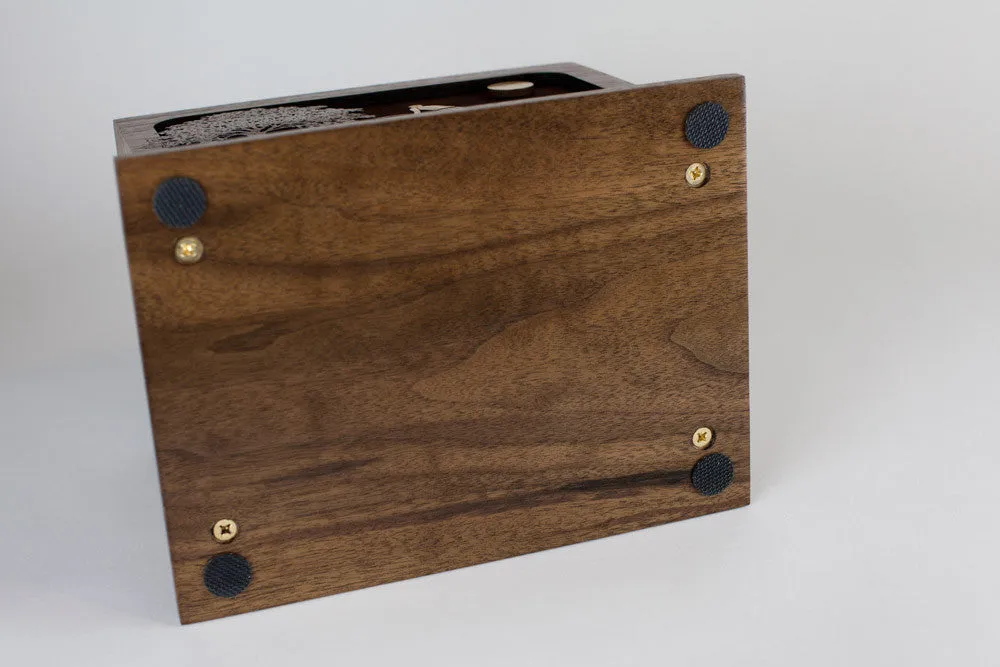 Bicycle Road Home Wood Cremation Urn