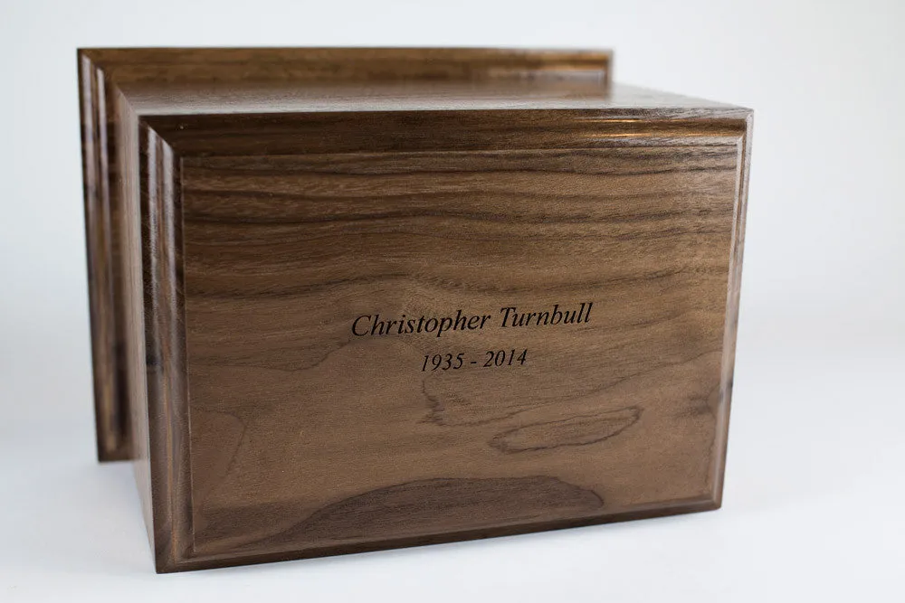 Bicycle Road Home Wood Cremation Urn