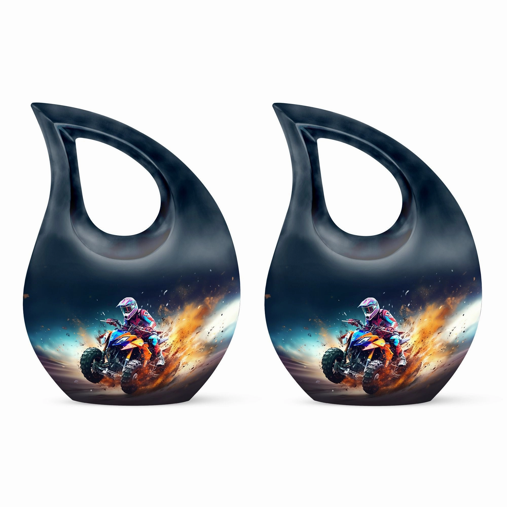 Bike Race Urn: Enduring Memorial Cremation Urn