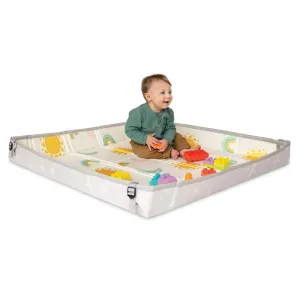 Blue Box 213068-00 Infantino 45" Foldable Foam Playmat and 14-Piece Soft Building Blocks 6-12 Months Multicolor