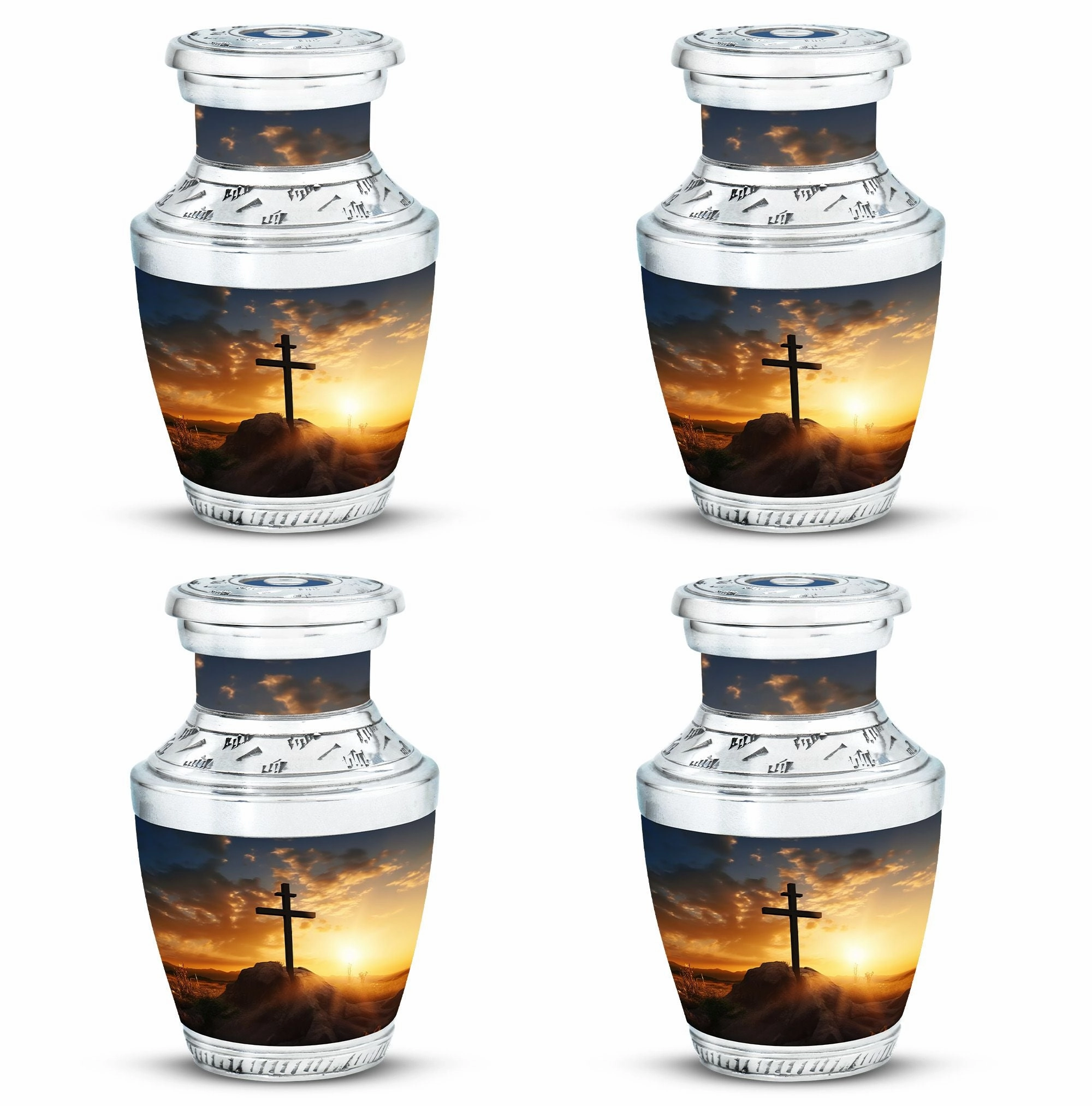 Blue Sky Classic Memory - Christ Inspired Cremation Urn For Ashes